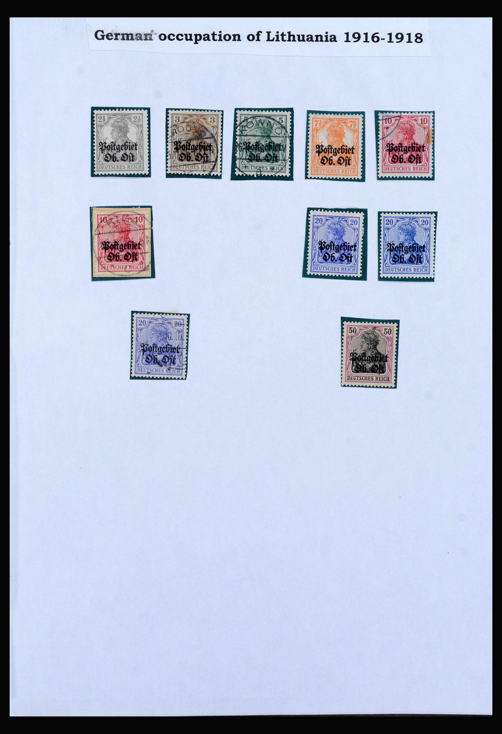 40229 0009 - Stamp collection 40229 Memel 1920-1923.