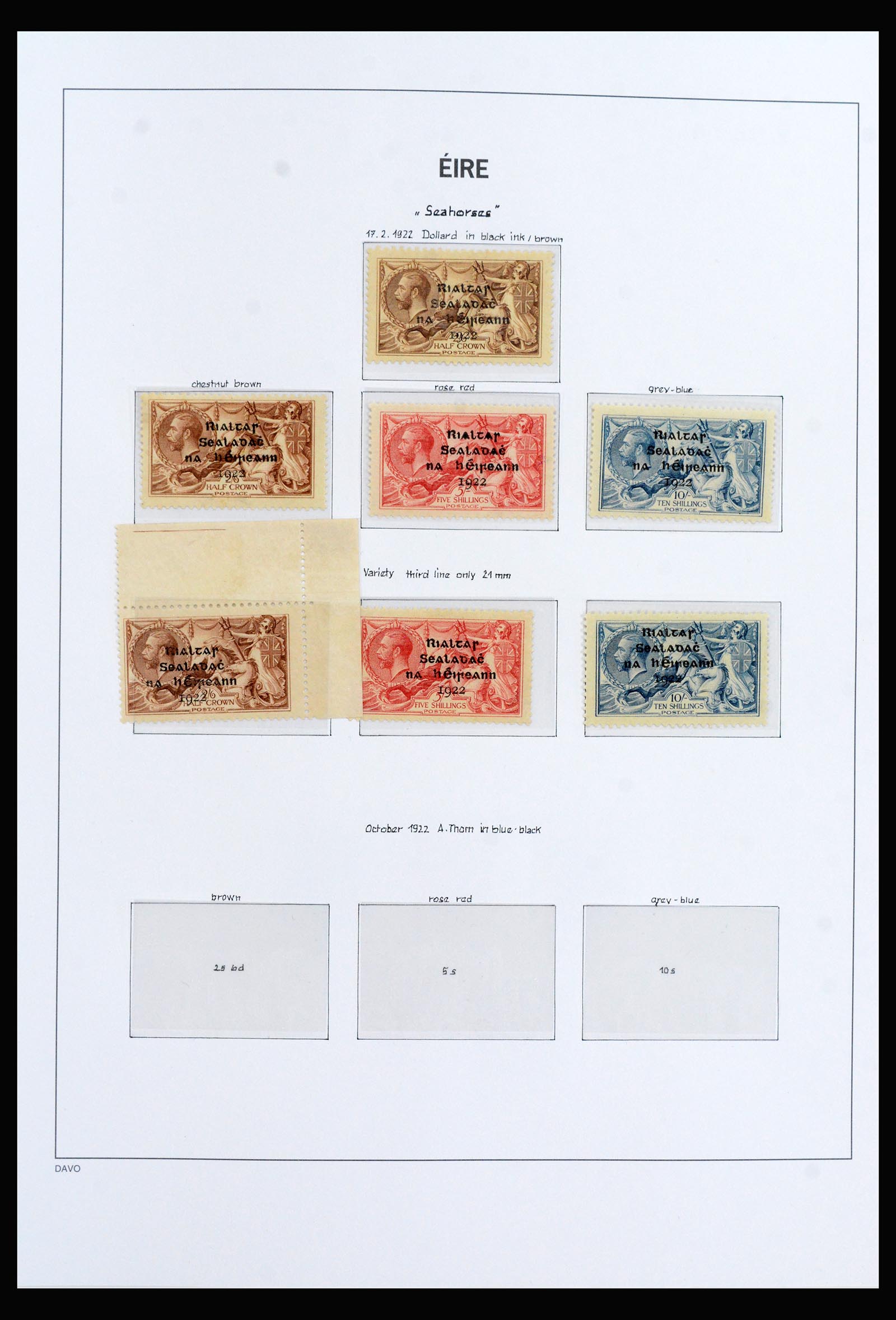 40234 0007 - Postzegelverzameling 40234 Ierland supercollectie 1922-1935.