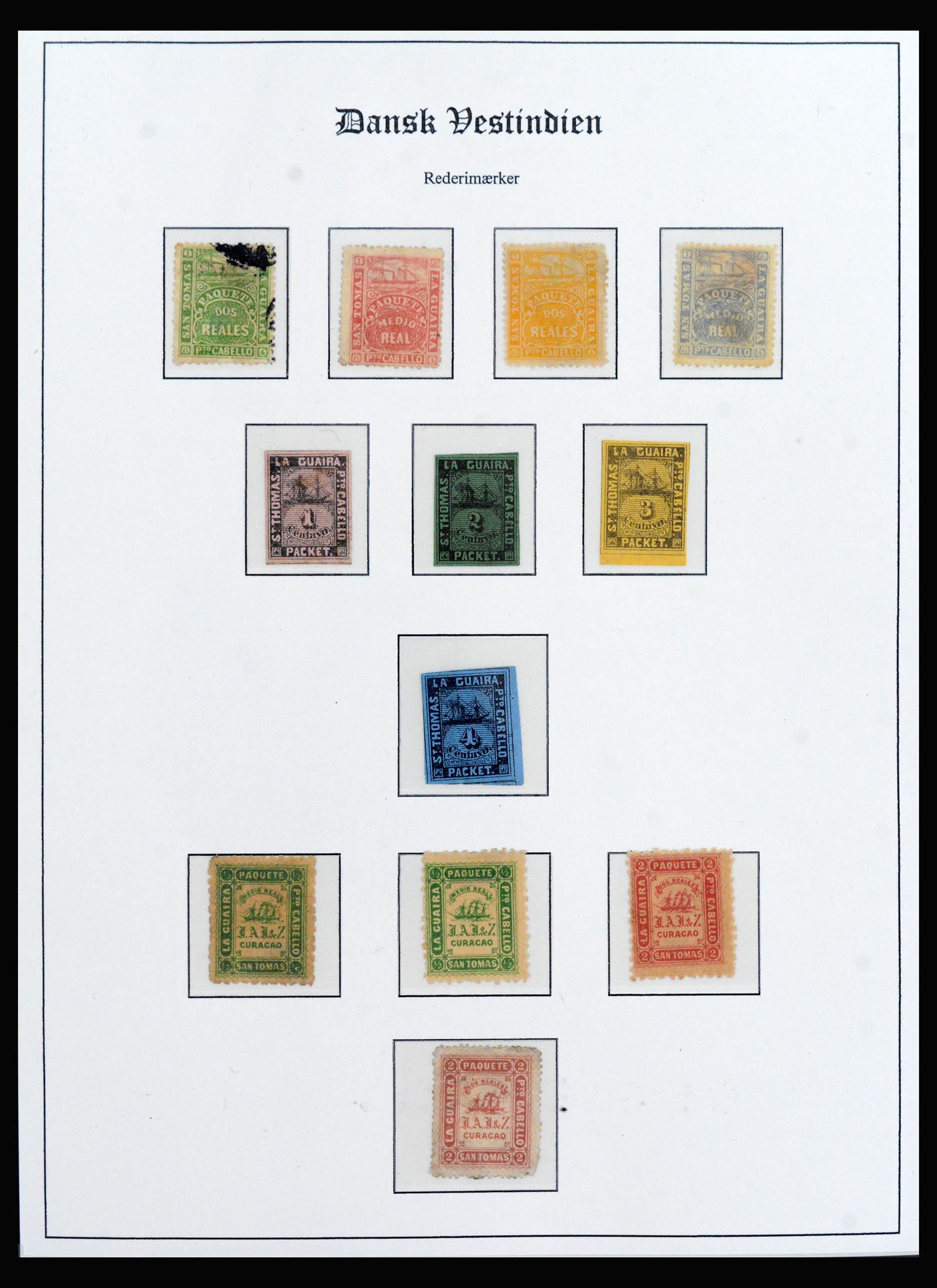 40235 0005 - Stamp collection 40235 Danish West Indies 1850-1917.