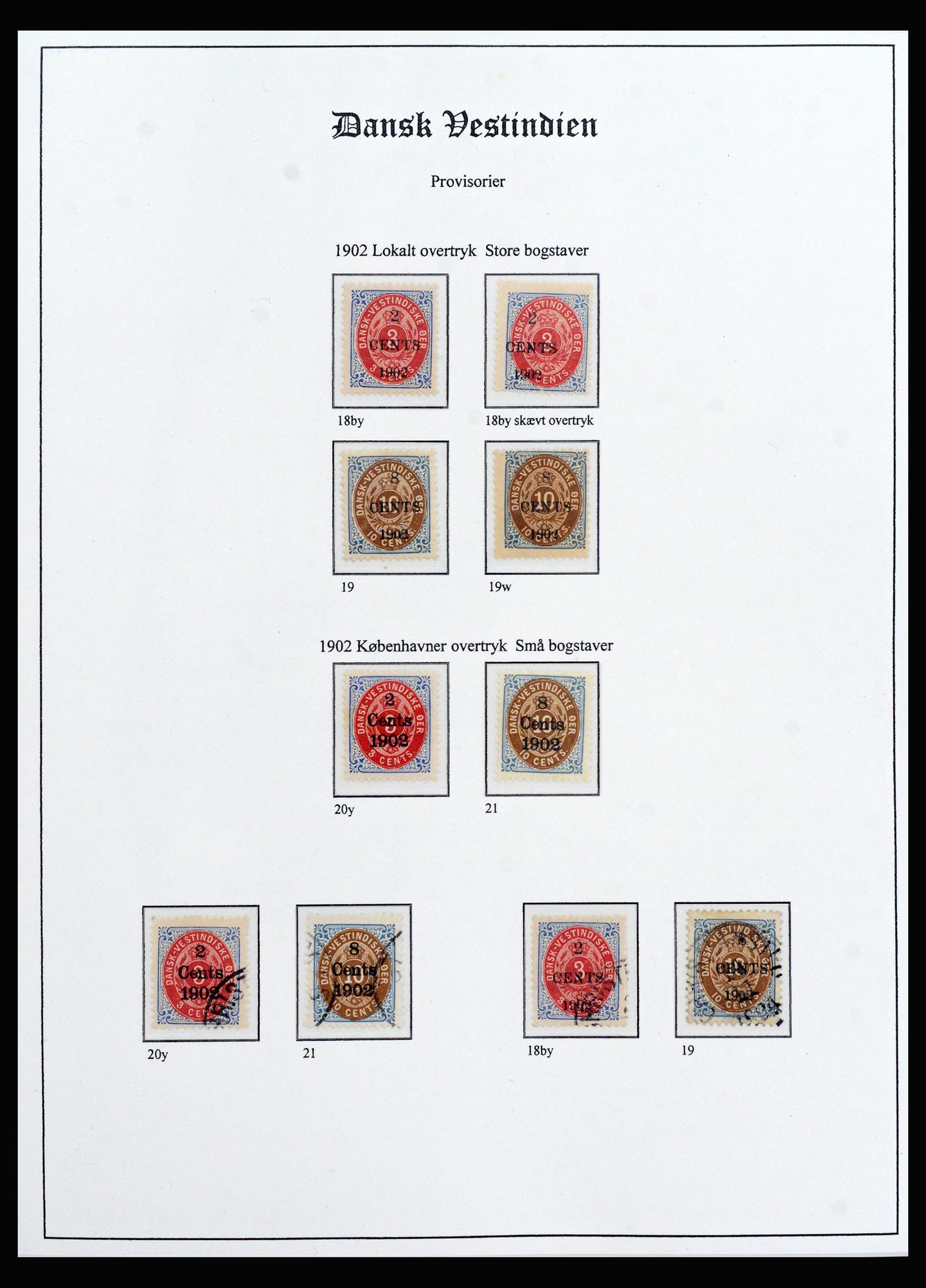 40235 0014 - Stamp collection 40235 Danish West Indies 1850-1917.