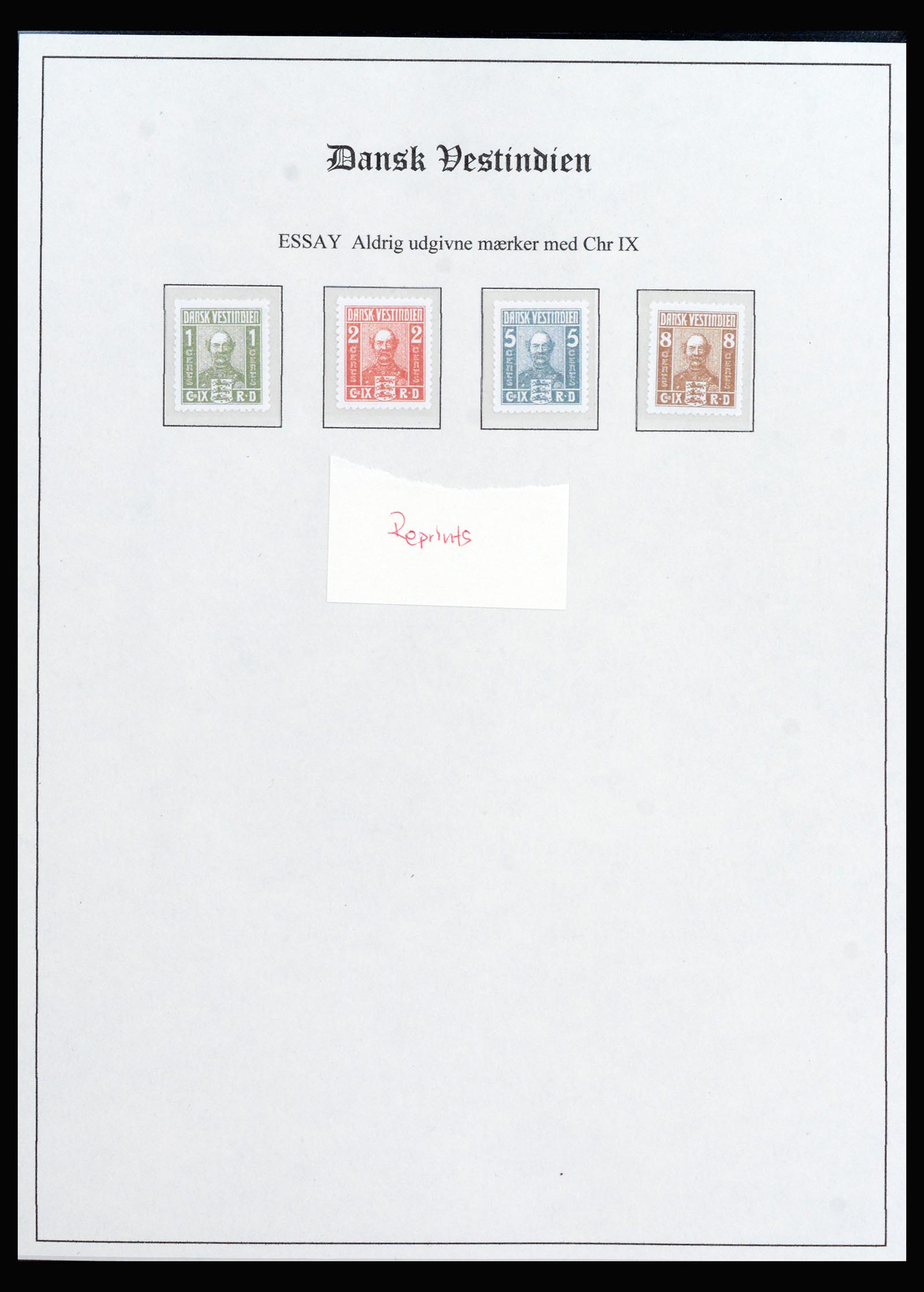 40235 0017 - Stamp collection 40235 Danish West Indies 1850-1917.