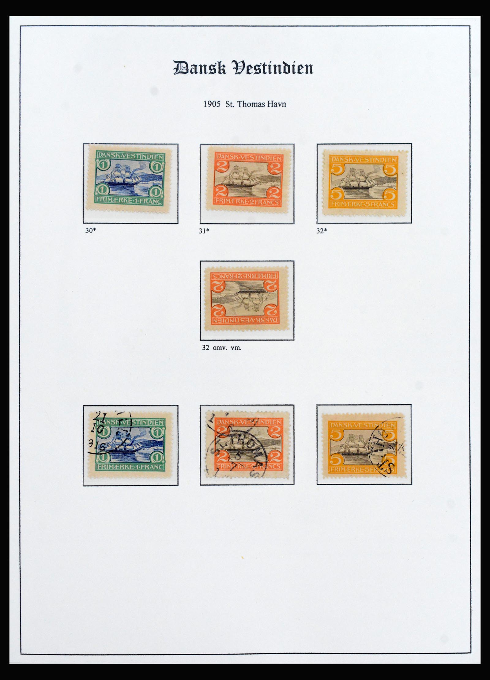 40235 0018 - Stamp collection 40235 Danish West Indies 1850-1917.