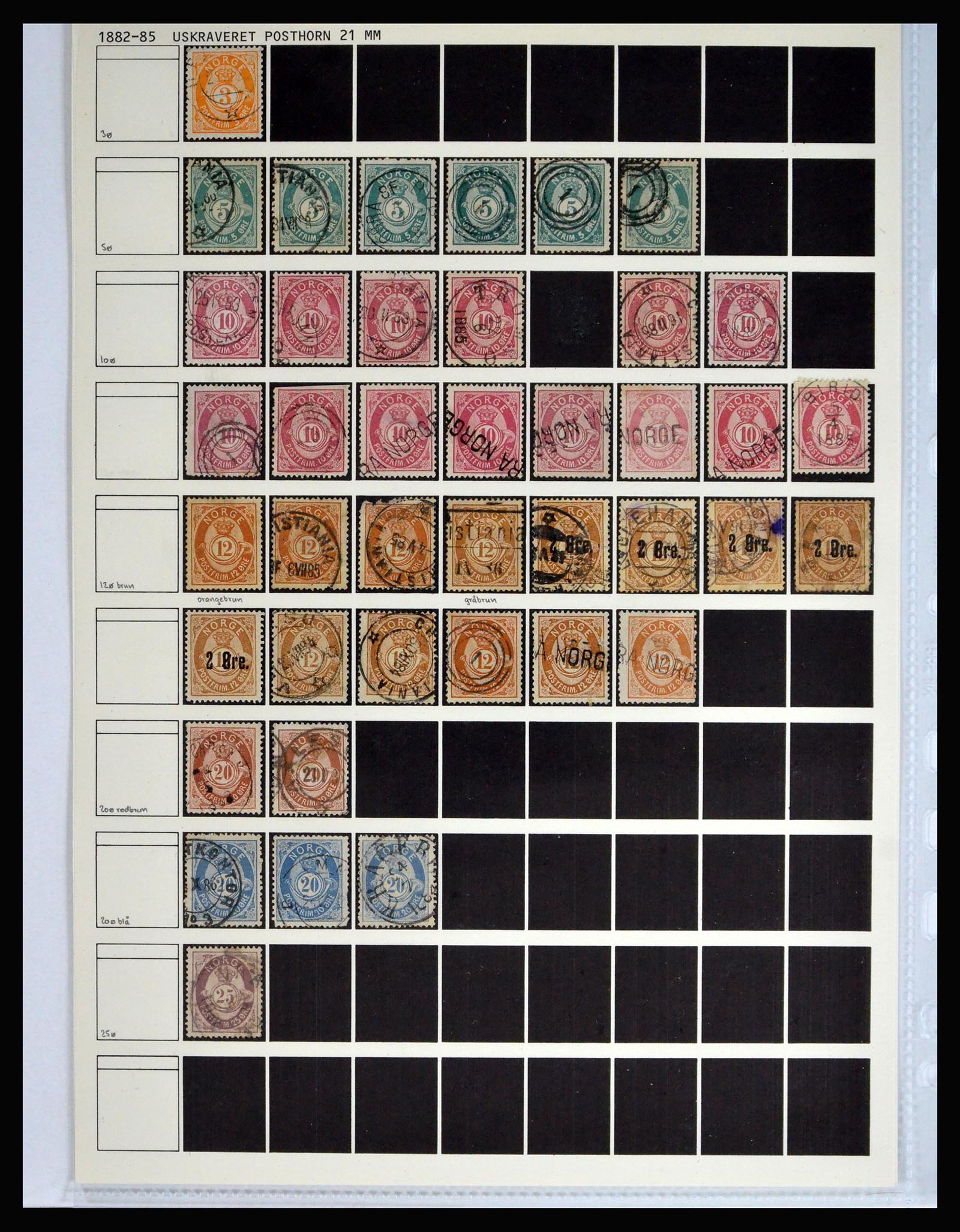 40236 0010 - Stamp collection 40236 Norway 1856-1929.