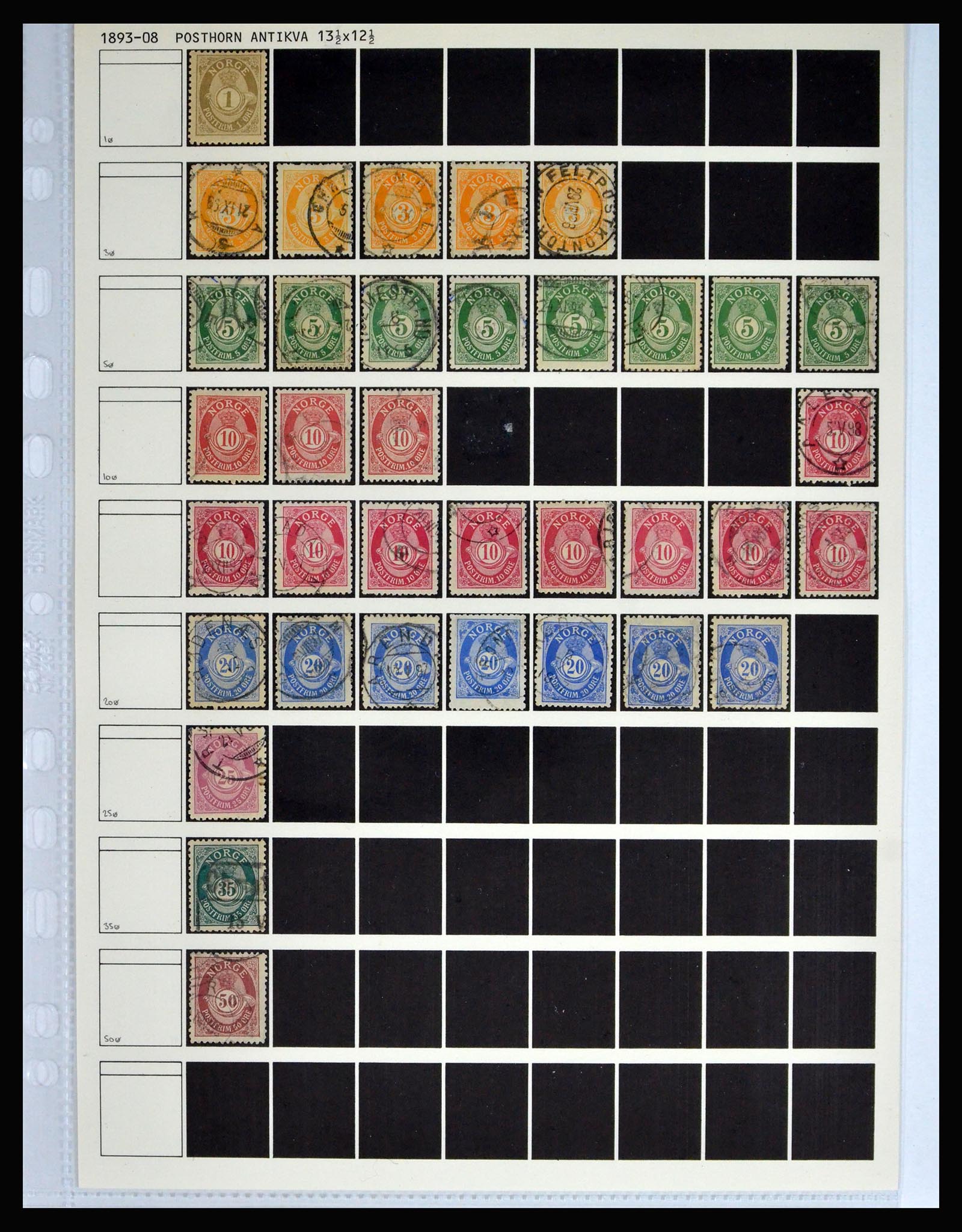 40236 0013 - Stamp collection 40236 Norway 1856-1929.