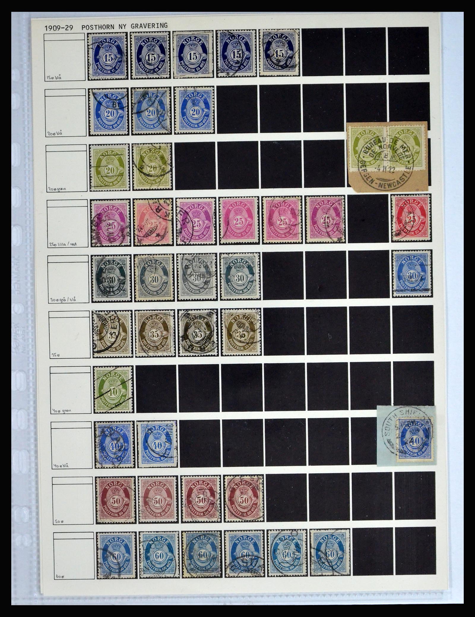 40236 0017 - Postzegelverzameling 40236 Noorwegen 1856-1929.