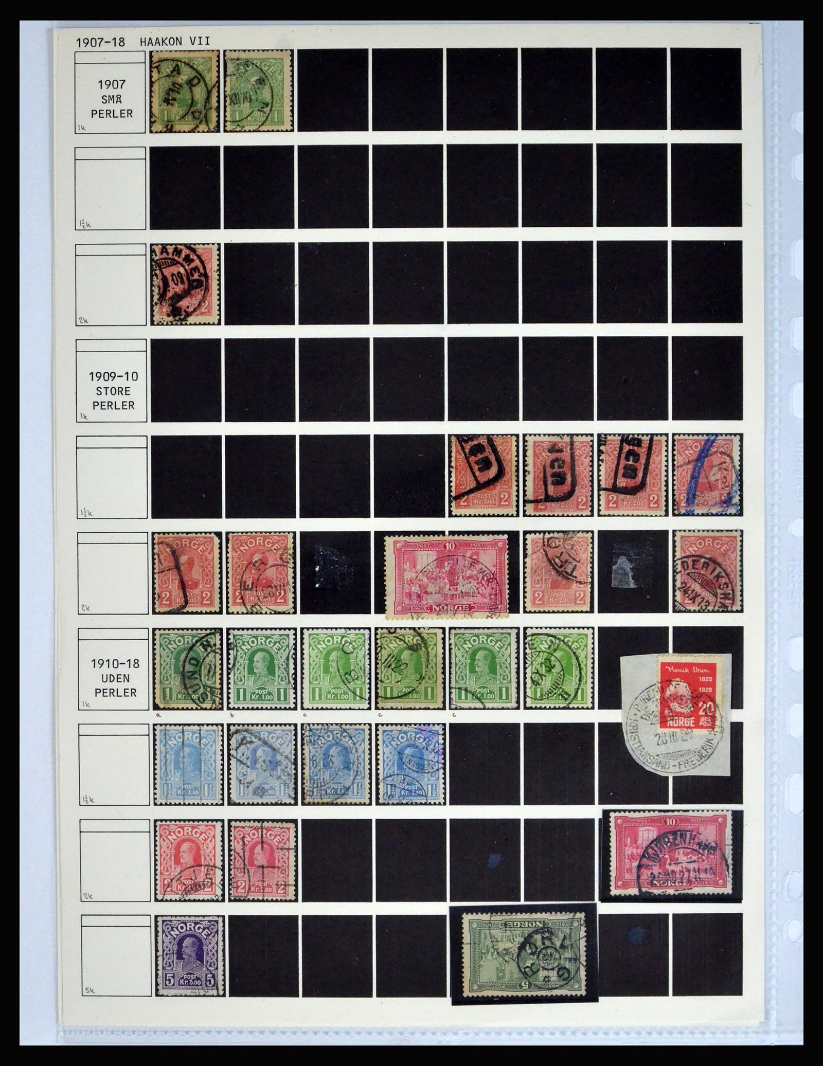 40236 0018 - Stamp collection 40236 Norway 1856-1929.