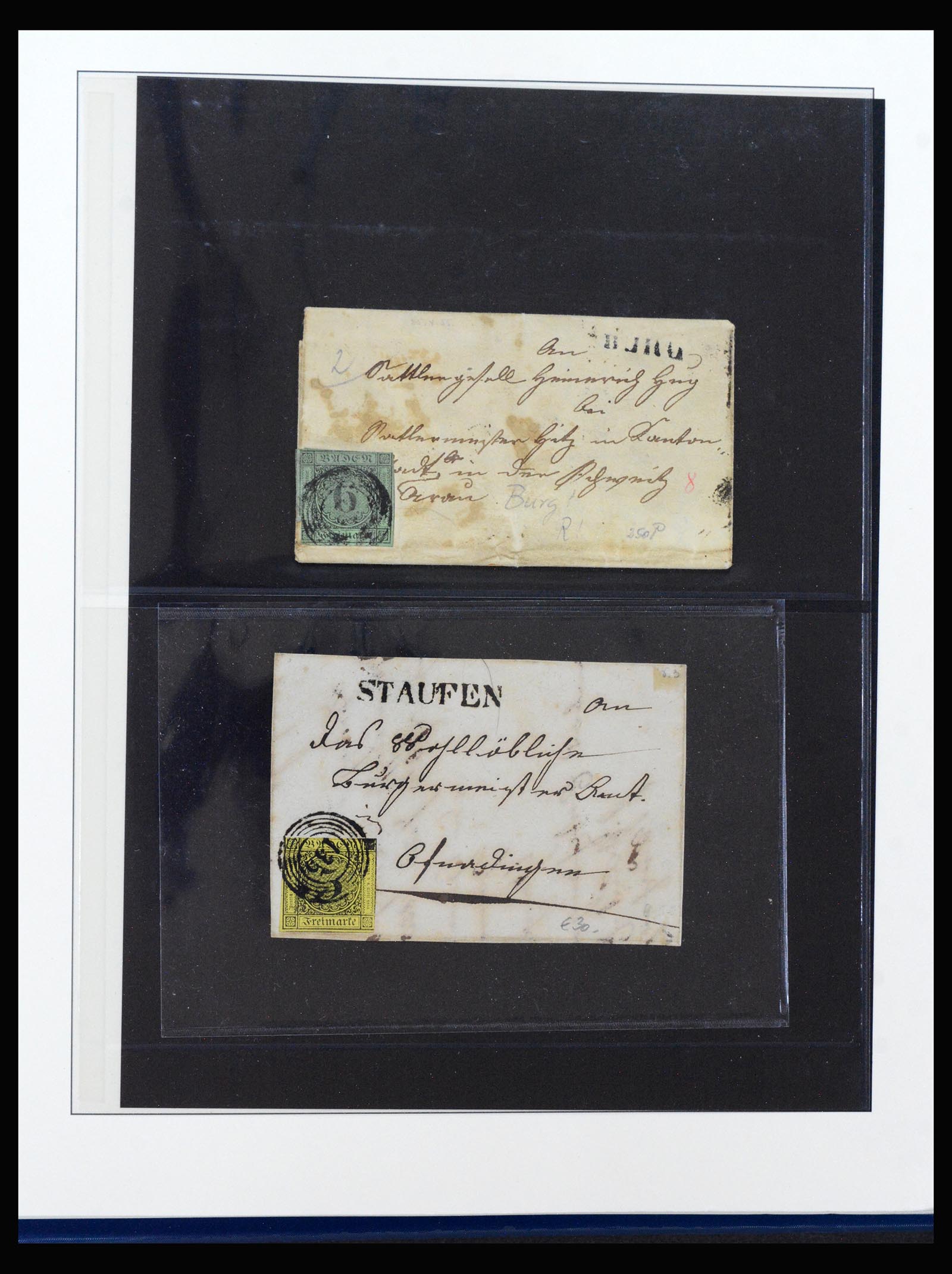 40237 0017 - Stamp collection 40237 Baden cancels 1850-1868.