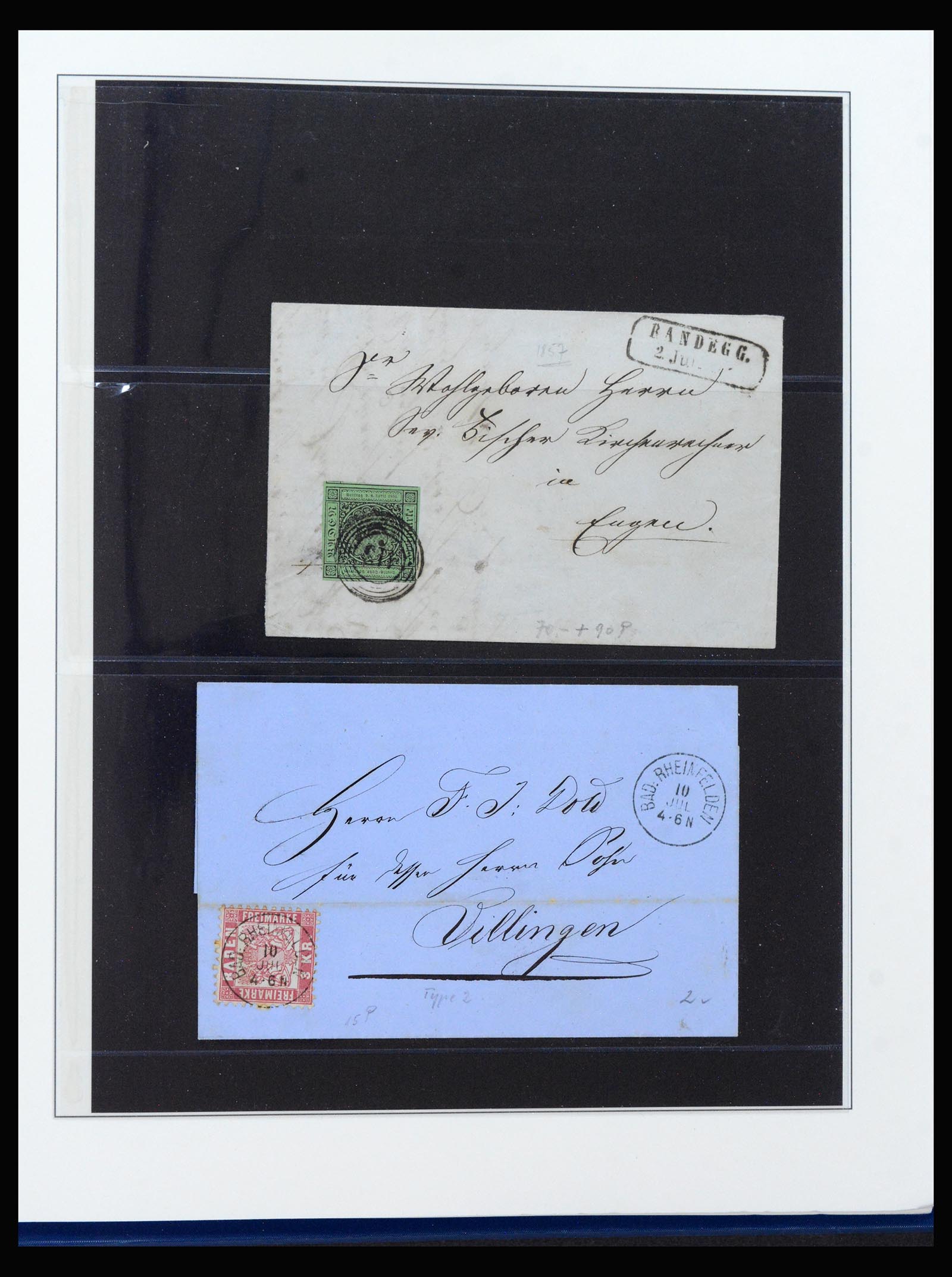 40237 0019 - Stamp collection 40237 Baden cancels 1850-1868.