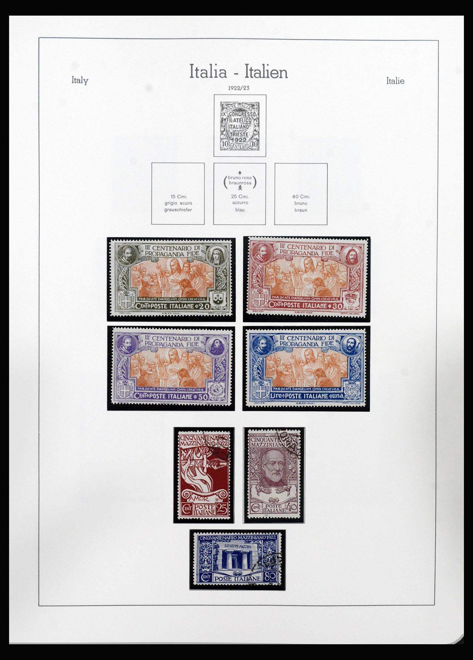 40238 0010 - Stamp collection 40238 Italy 1861-1944.