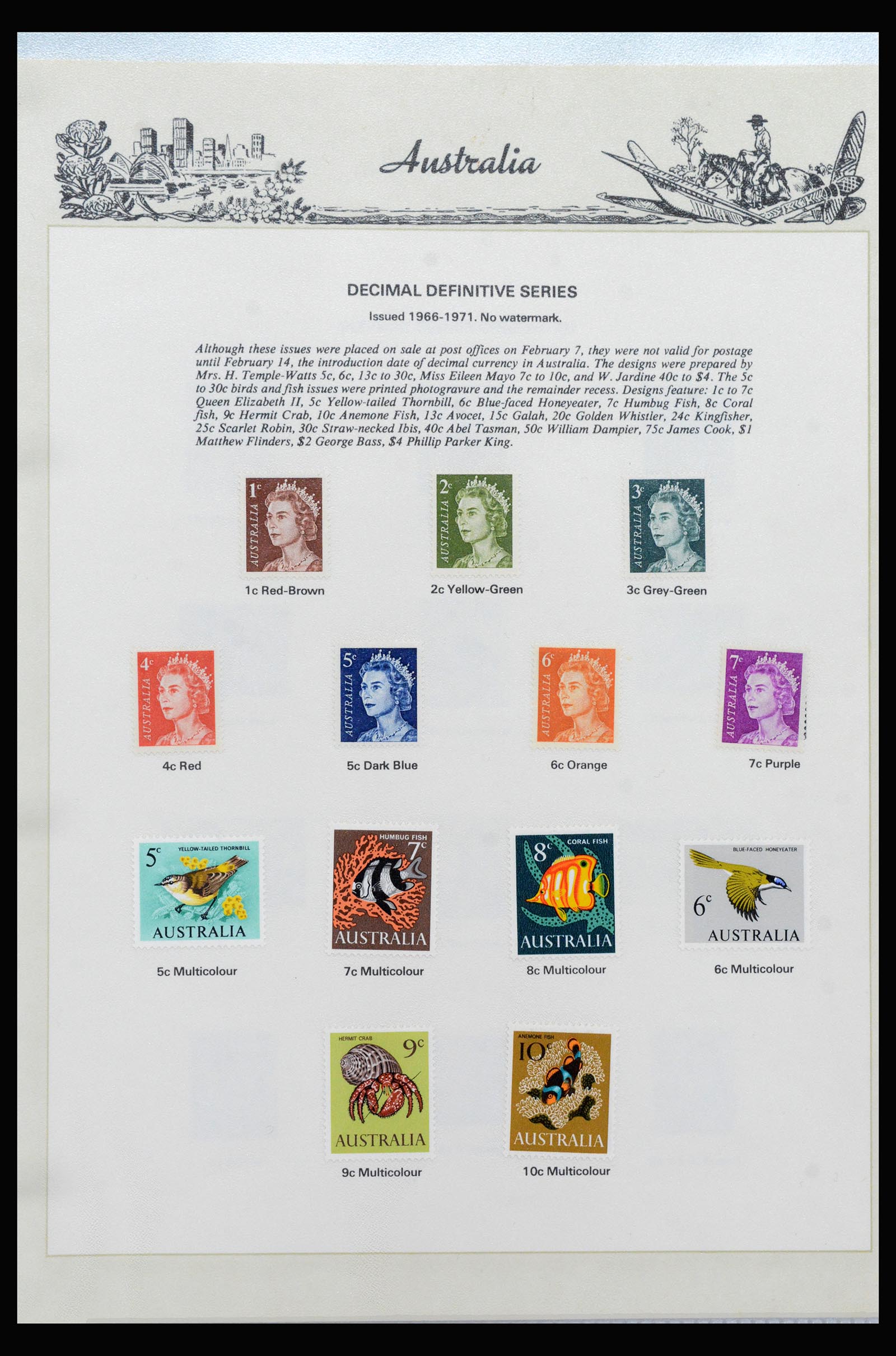 40243 0019 - Stamp collection 40243 British Colonies in the pacific 1850-1980.