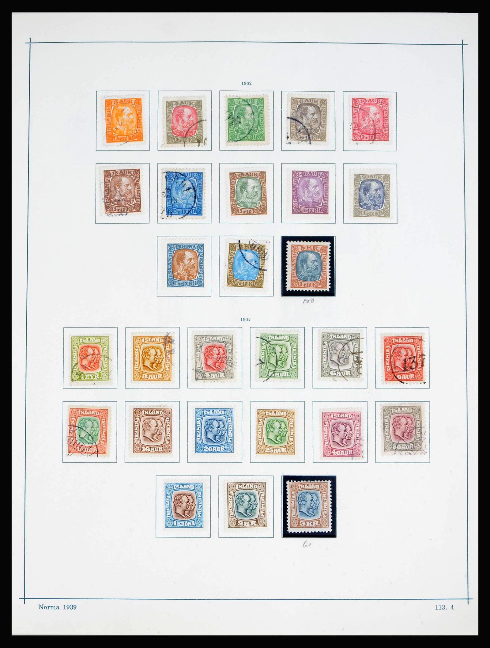 40255 0004 - Stamp collection 40255 Iceland 1873-1967.