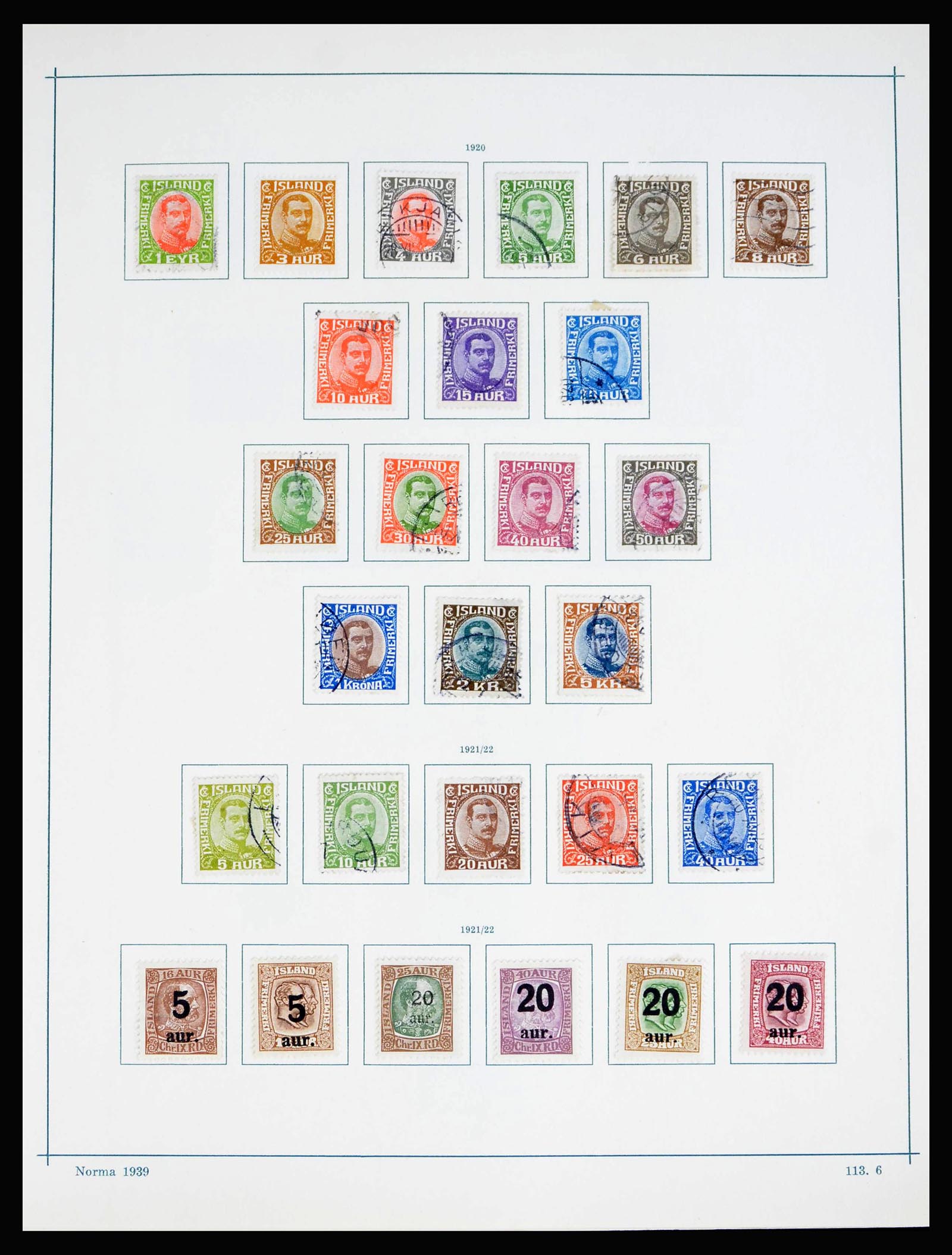 40255 0006 - Stamp collection 40255 Iceland 1873-1967.