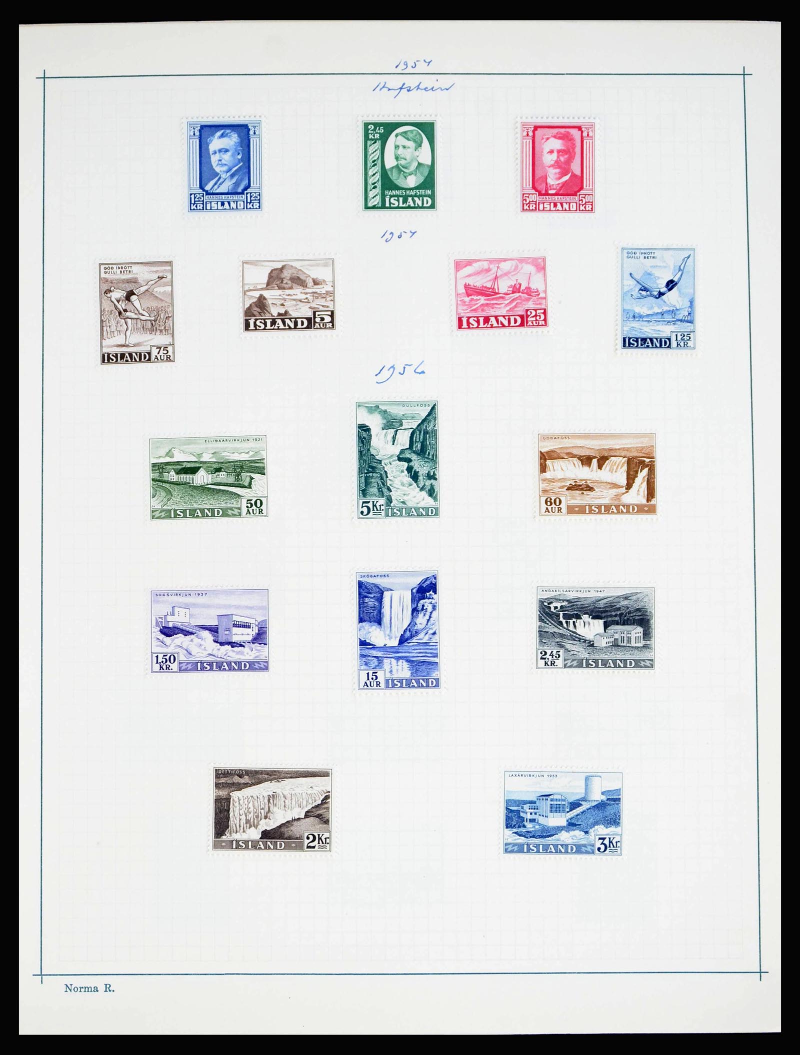 40255 0019 - Stamp collection 40255 Iceland 1873-1967.