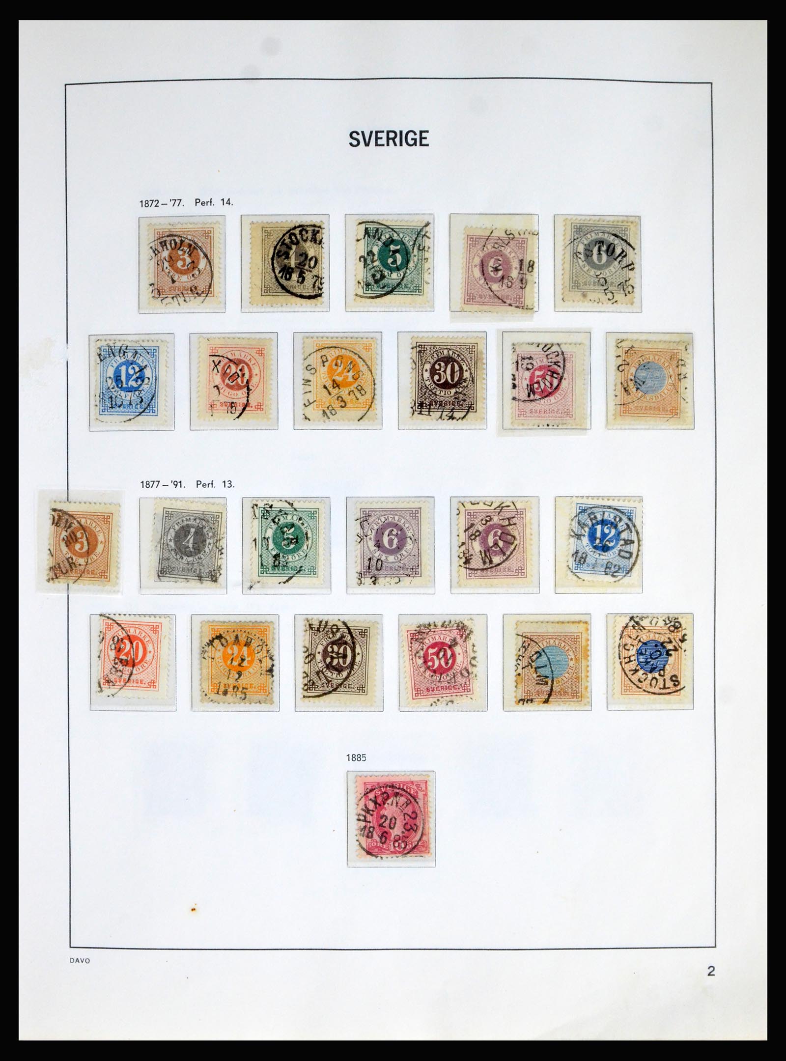 40256 0002 - Stamp collection 40256 Sweden 1855-1985.