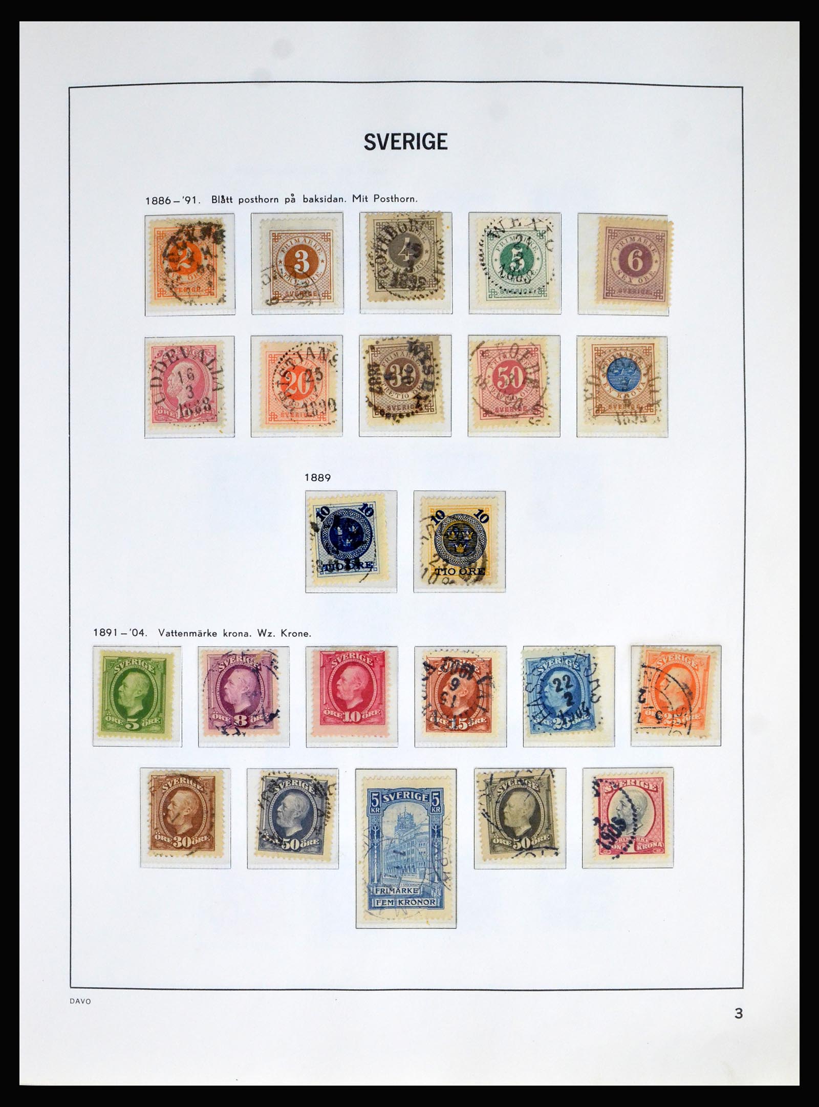 40256 0003 - Stamp collection 40256 Sweden 1855-1985.