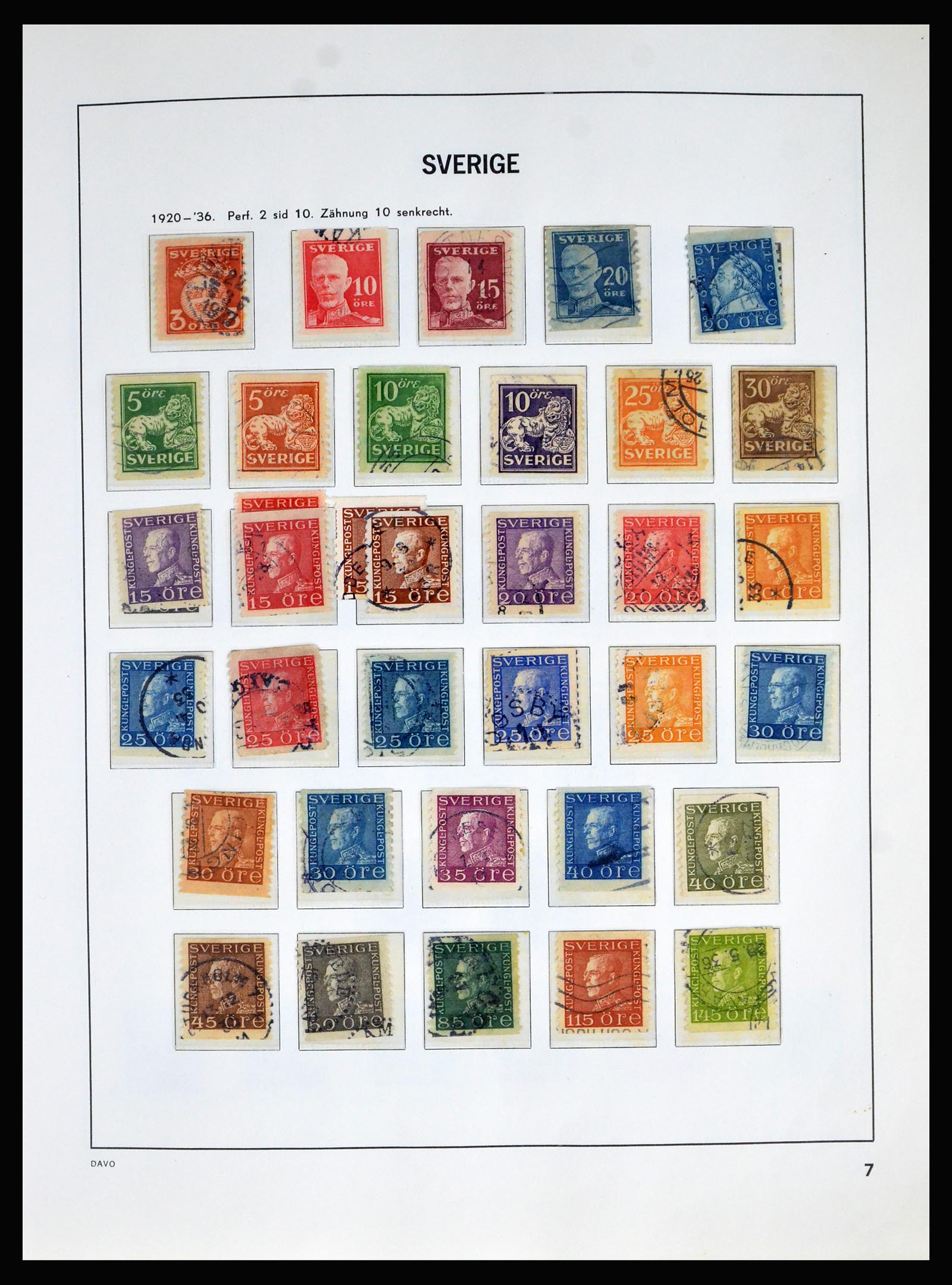 40256 0007 - Stamp collection 40256 Sweden 1855-1985.