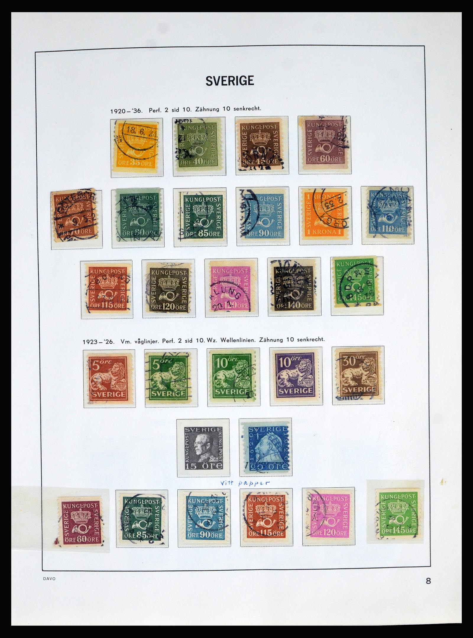 40256 0008 - Stamp collection 40256 Sweden 1855-1985.