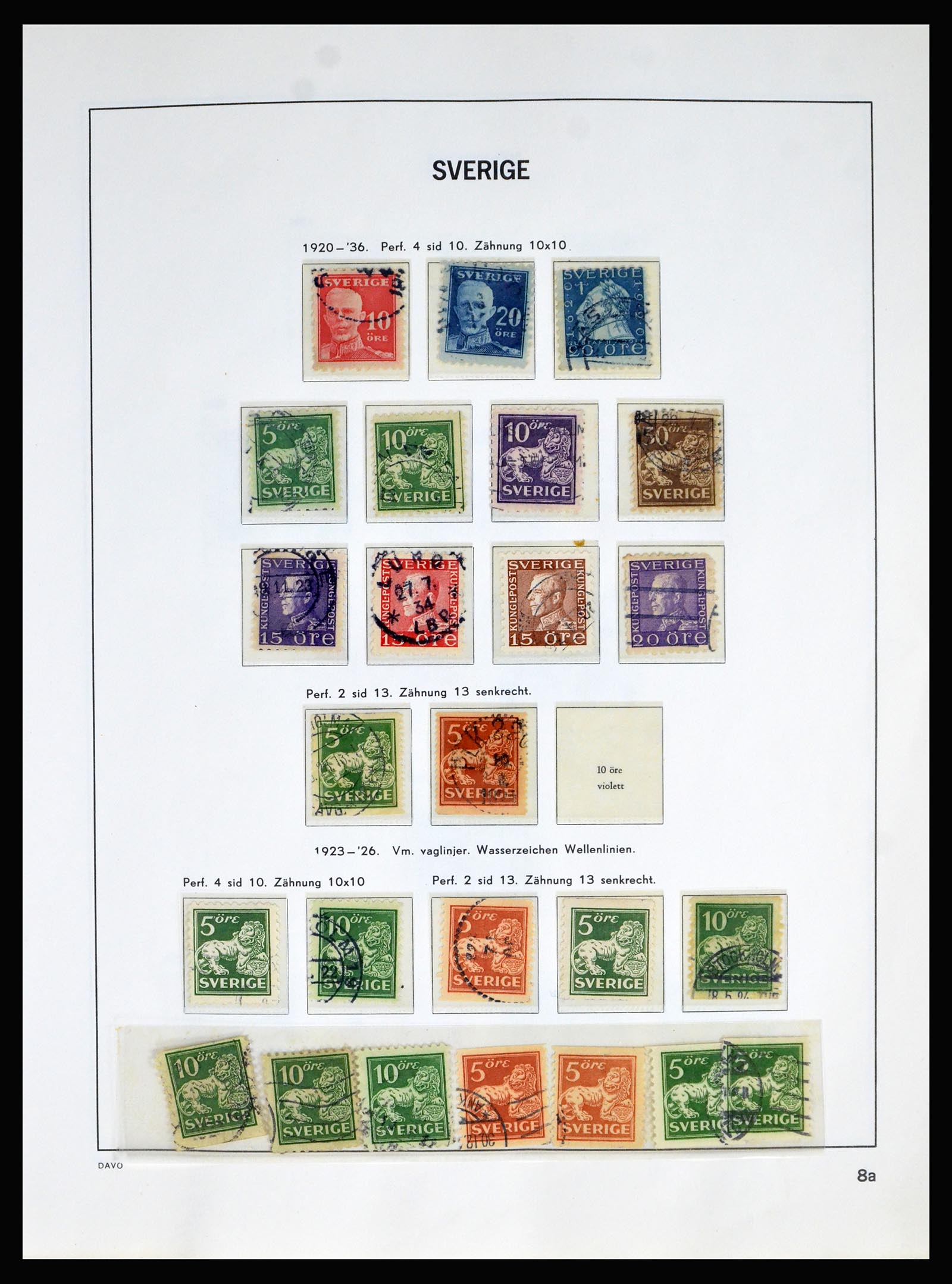 40256 0009 - Stamp collection 40256 Sweden 1855-1985.