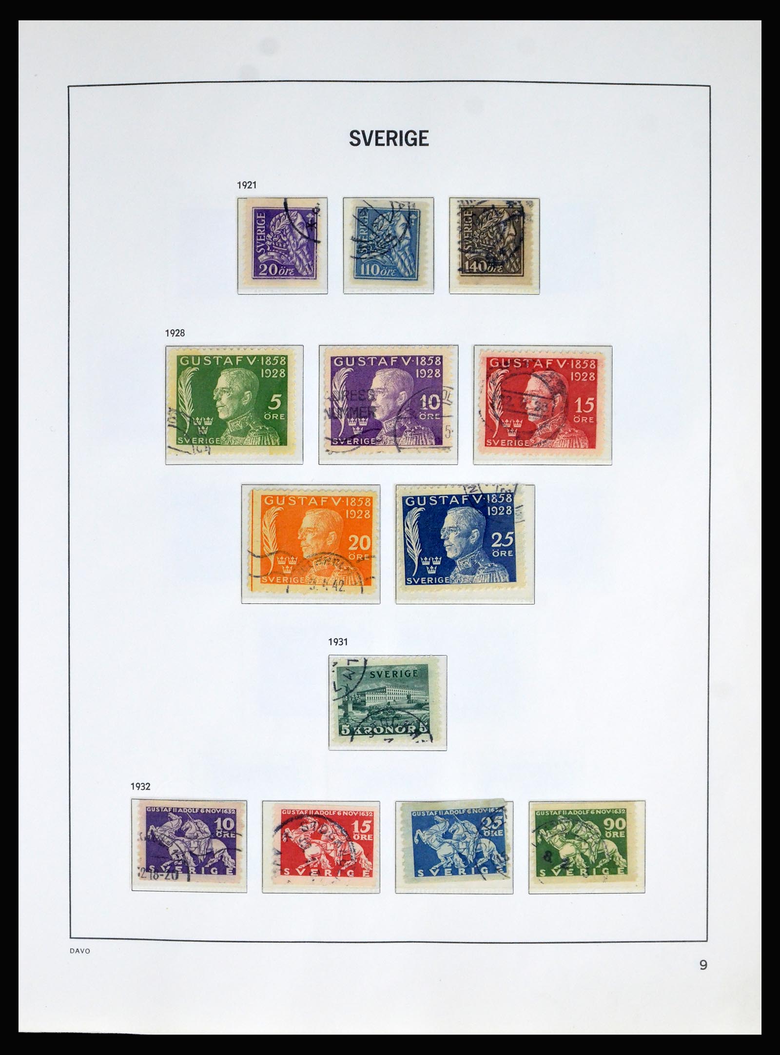 40256 0010 - Stamp collection 40256 Sweden 1855-1985.