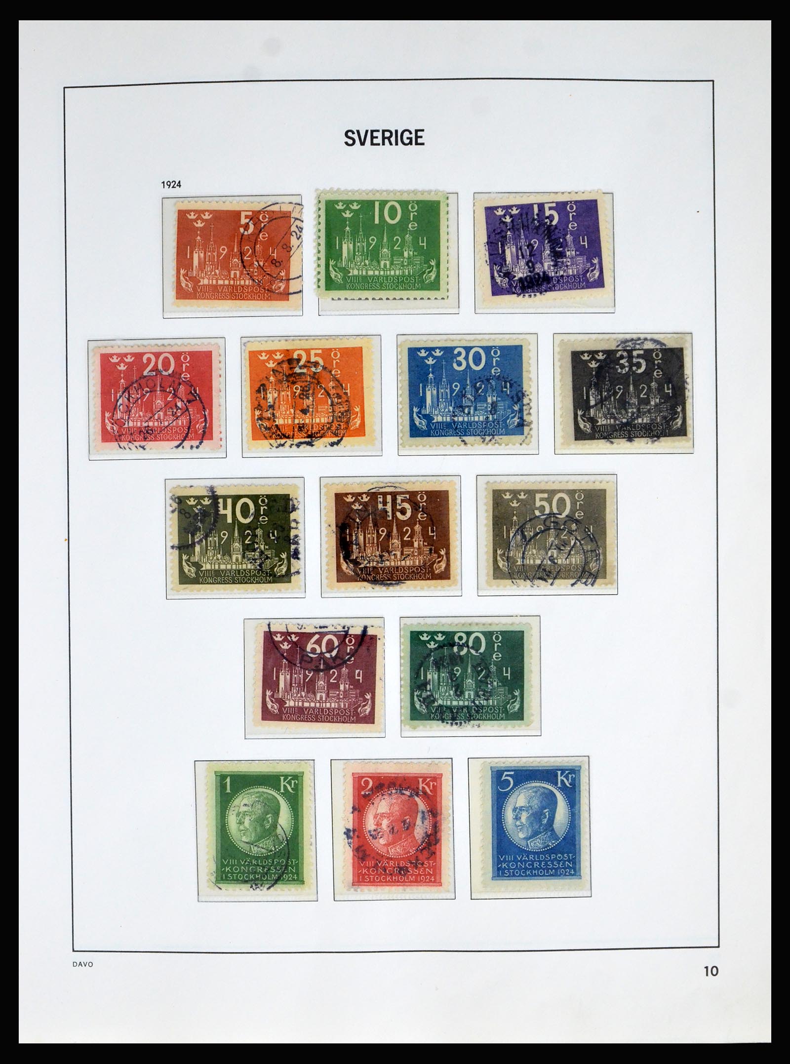 40256 0011 - Stamp collection 40256 Sweden 1855-1985.