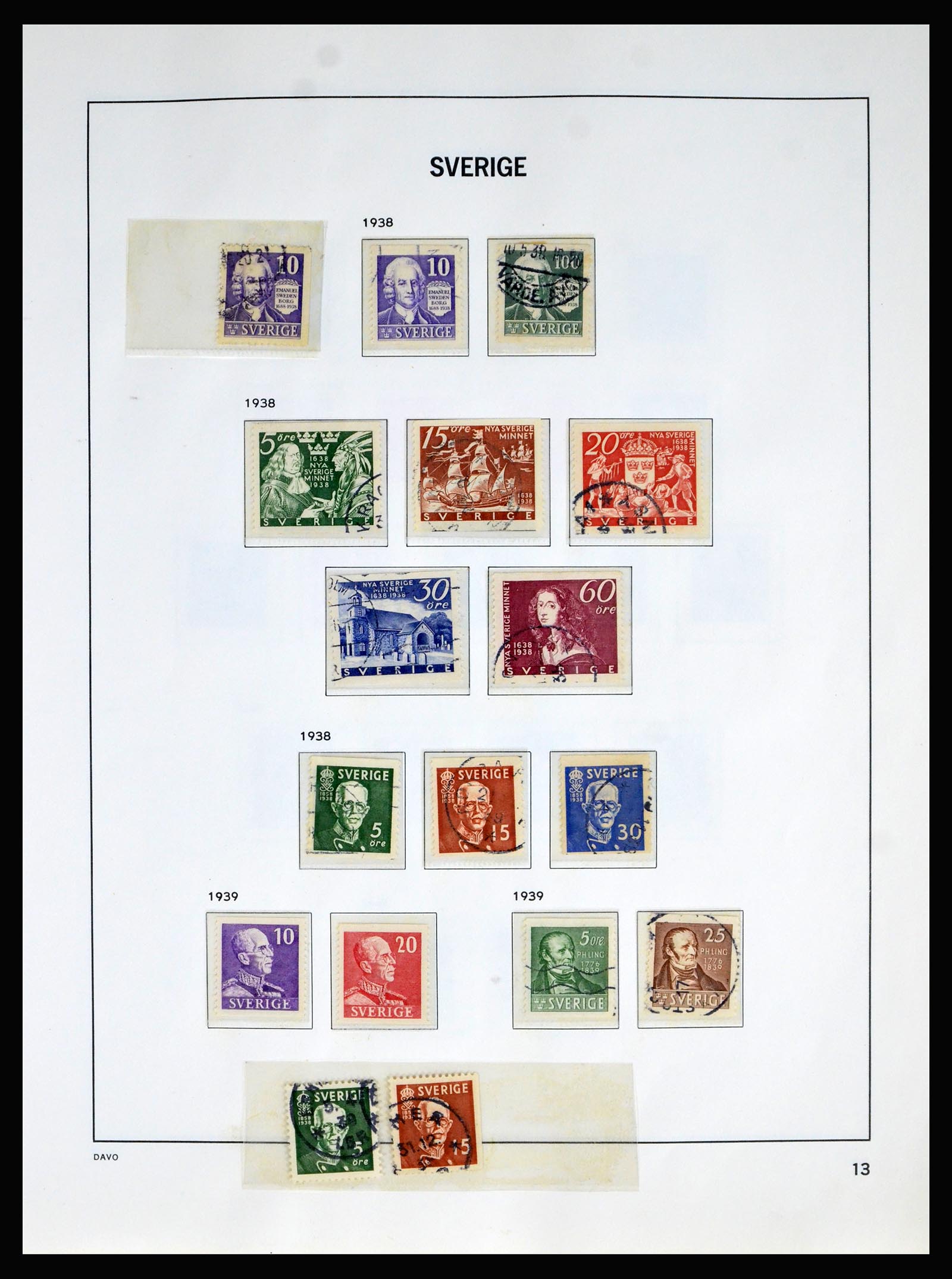 40256 0015 - Stamp collection 40256 Sweden 1855-1985.