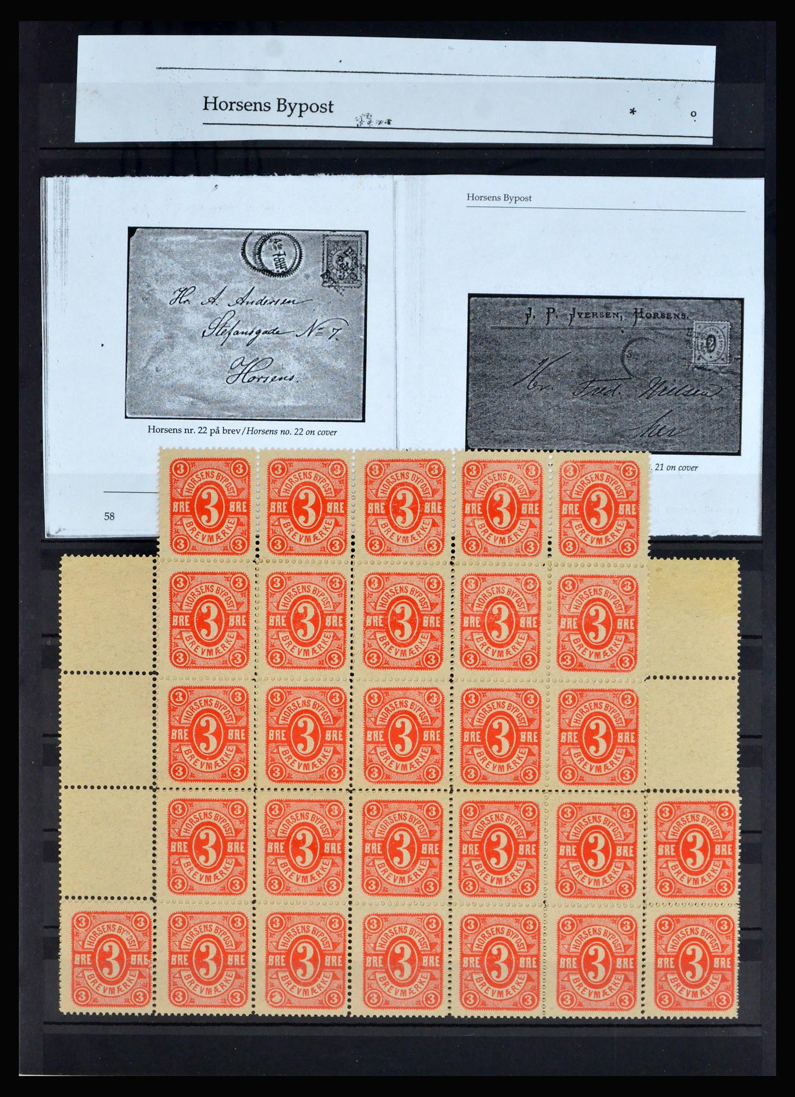 40259 0013 - Stamp collection 40259 Denmark local post 1879-1900.