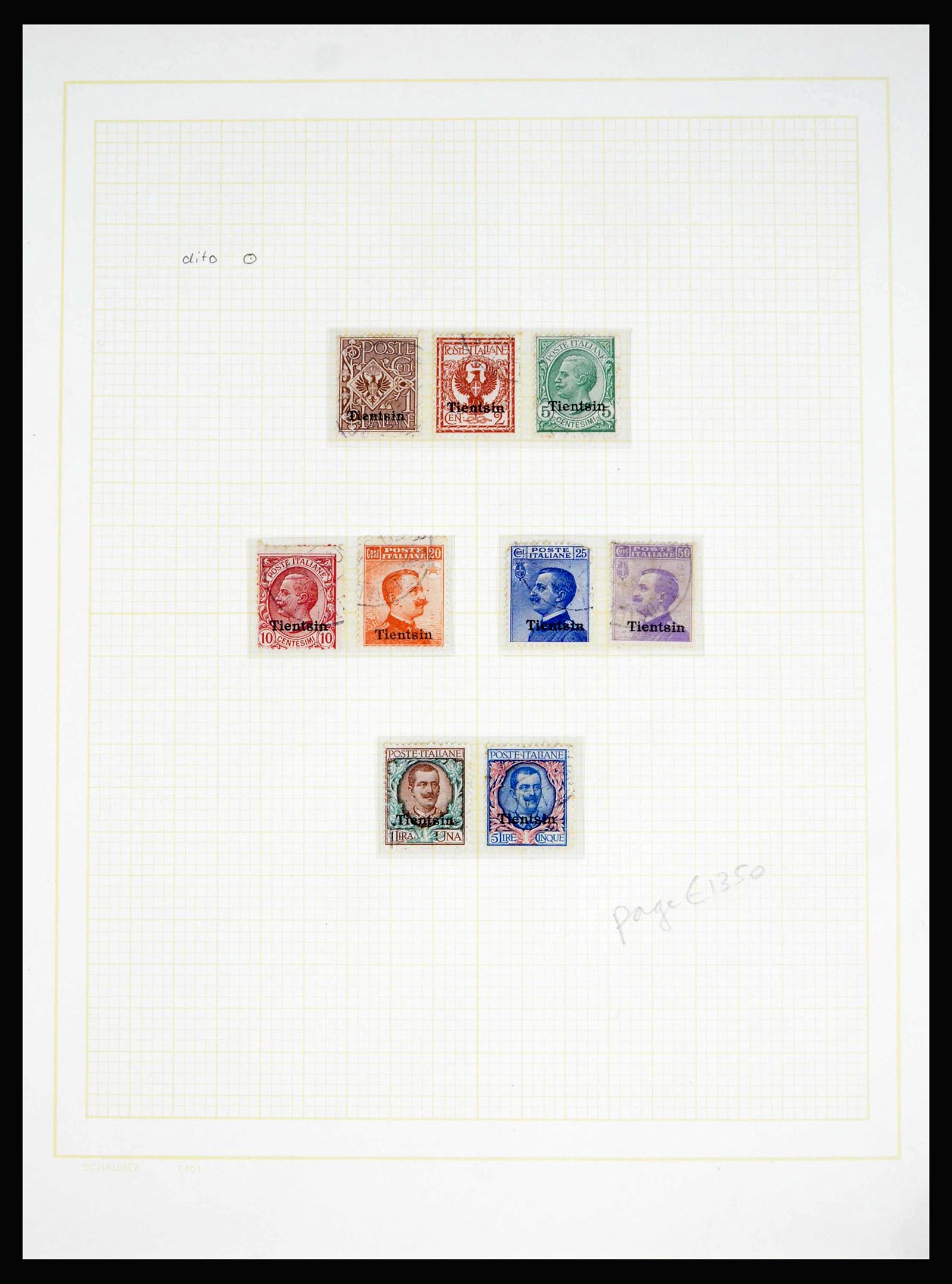 40260 0010 - Stamp collection 40260 Italian post office in China 1914-1927.