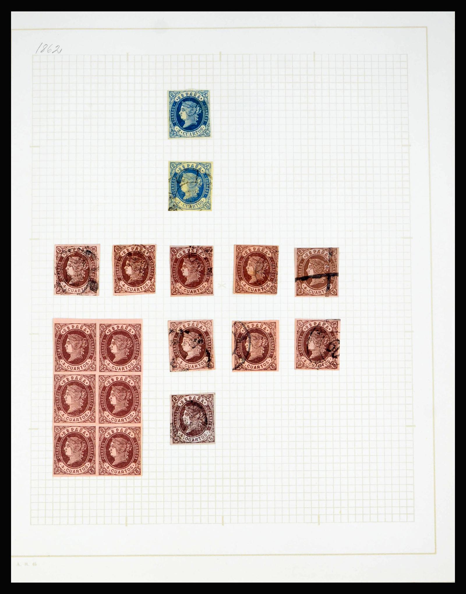 40271 0013 - Stamp collection 40271 Spain 1850-1900.