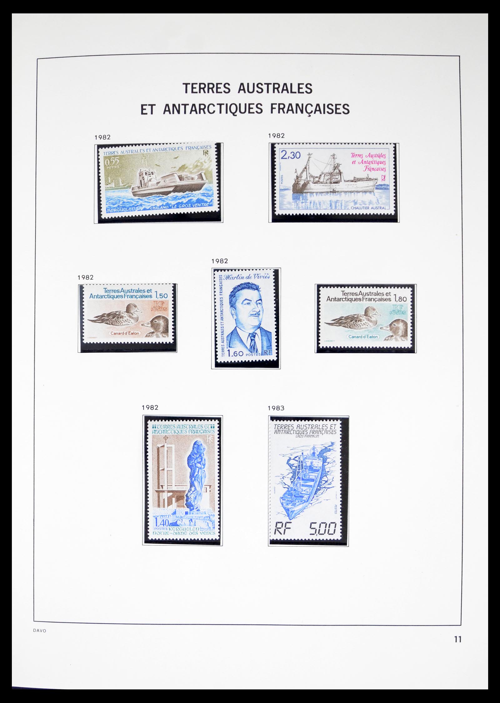 40389 0011 - Postzegel verzameling 40389 Frans Antarctica 1955-2023!