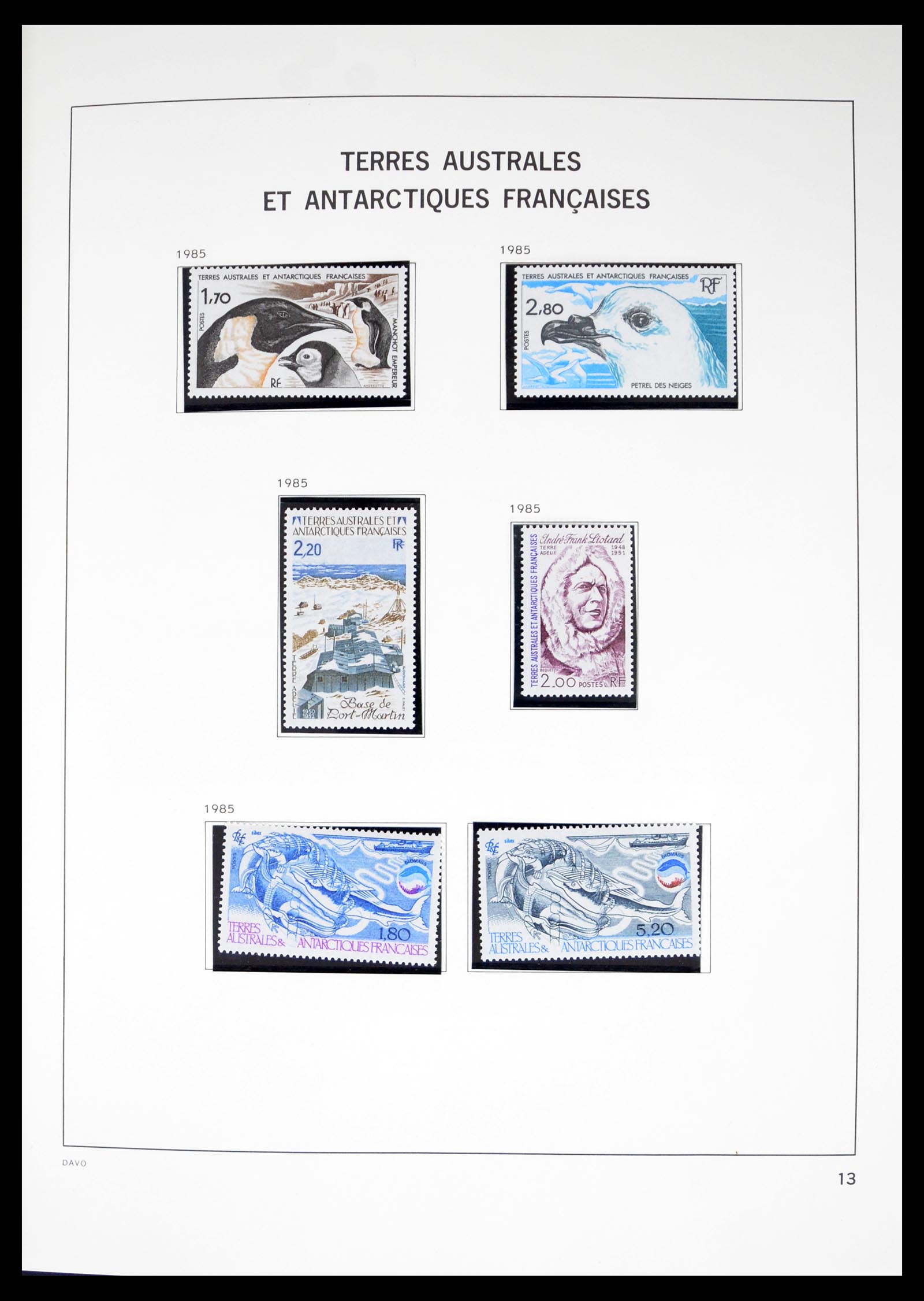 40389 0013 - Postzegel verzameling 40389 Frans Antarctica 1955-2023!