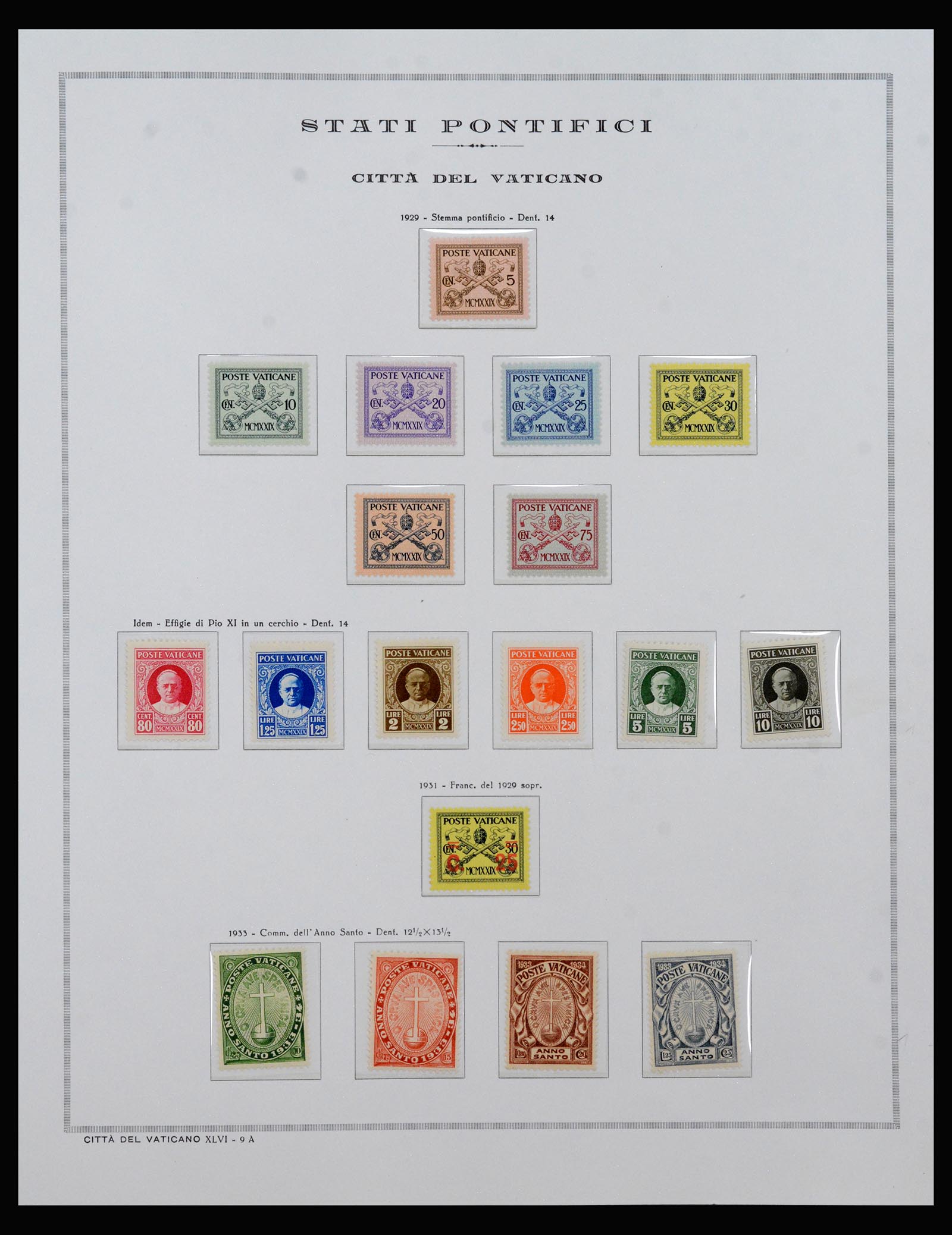 40390 0001 - Stamp collection 40390 Vartican 1929-1958.