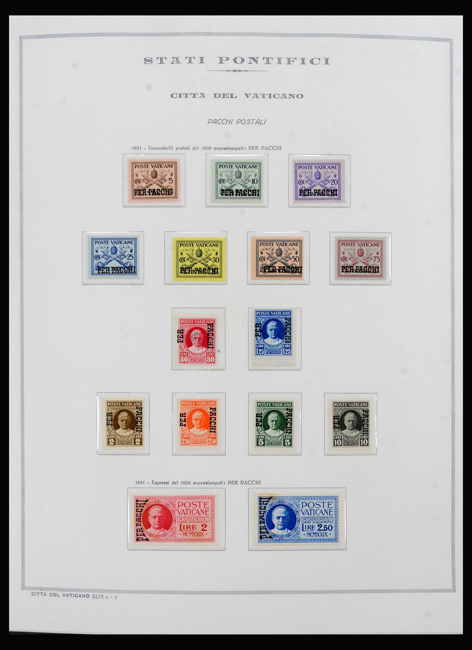 40390 0012 - Stamp collection 40390 Vartican 1929-1958.