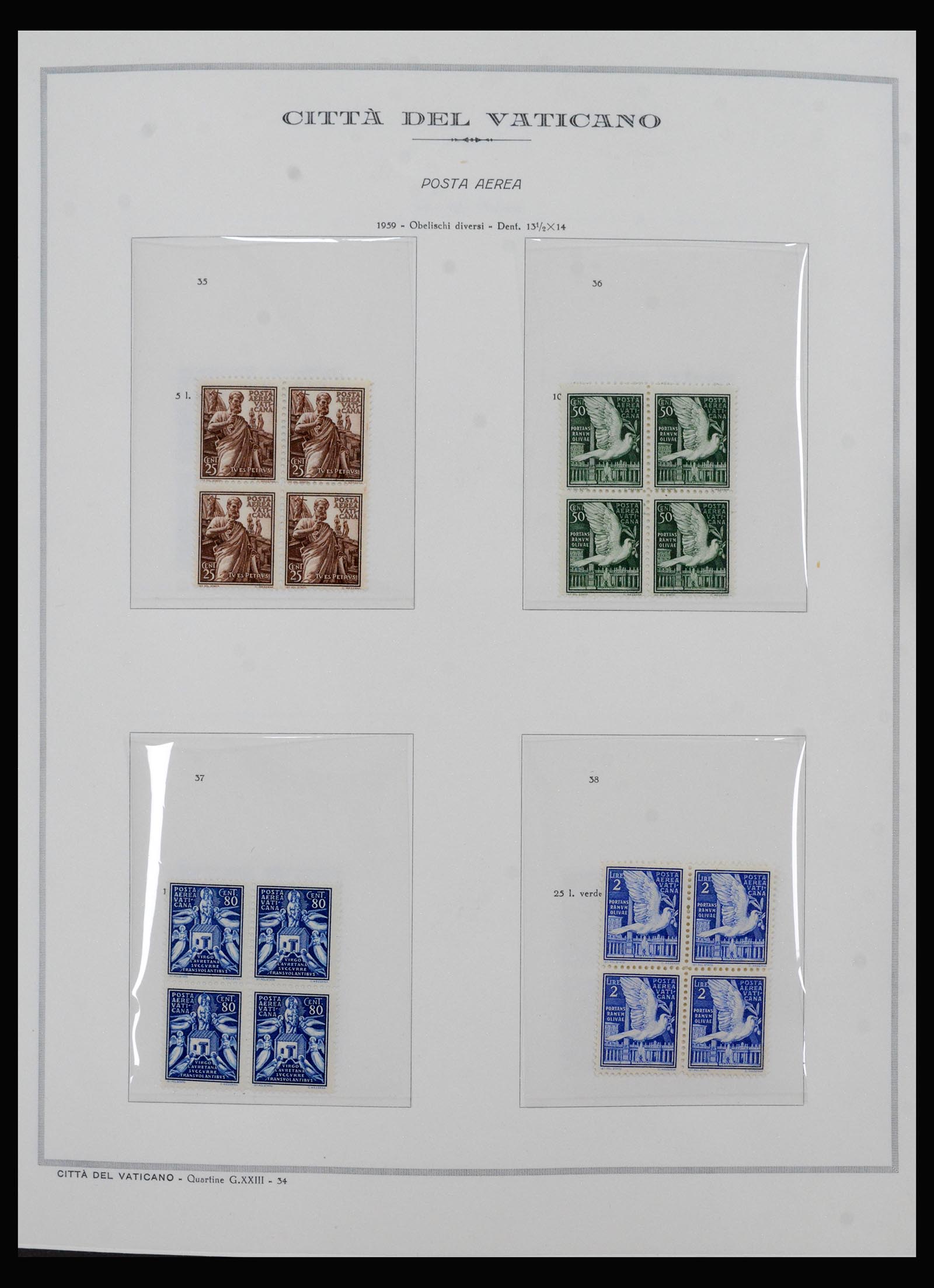 40390 0014 - Stamp collection 40390 Vartican 1929-1958.