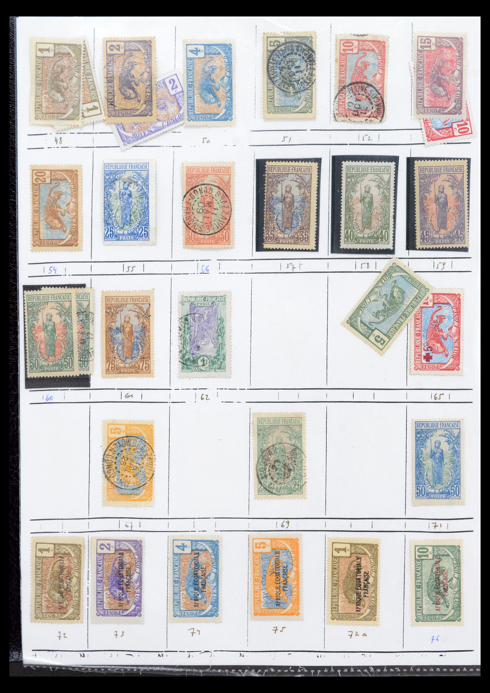 40423 0003 - Stamp collection 40423 French colonies 1880-1980.