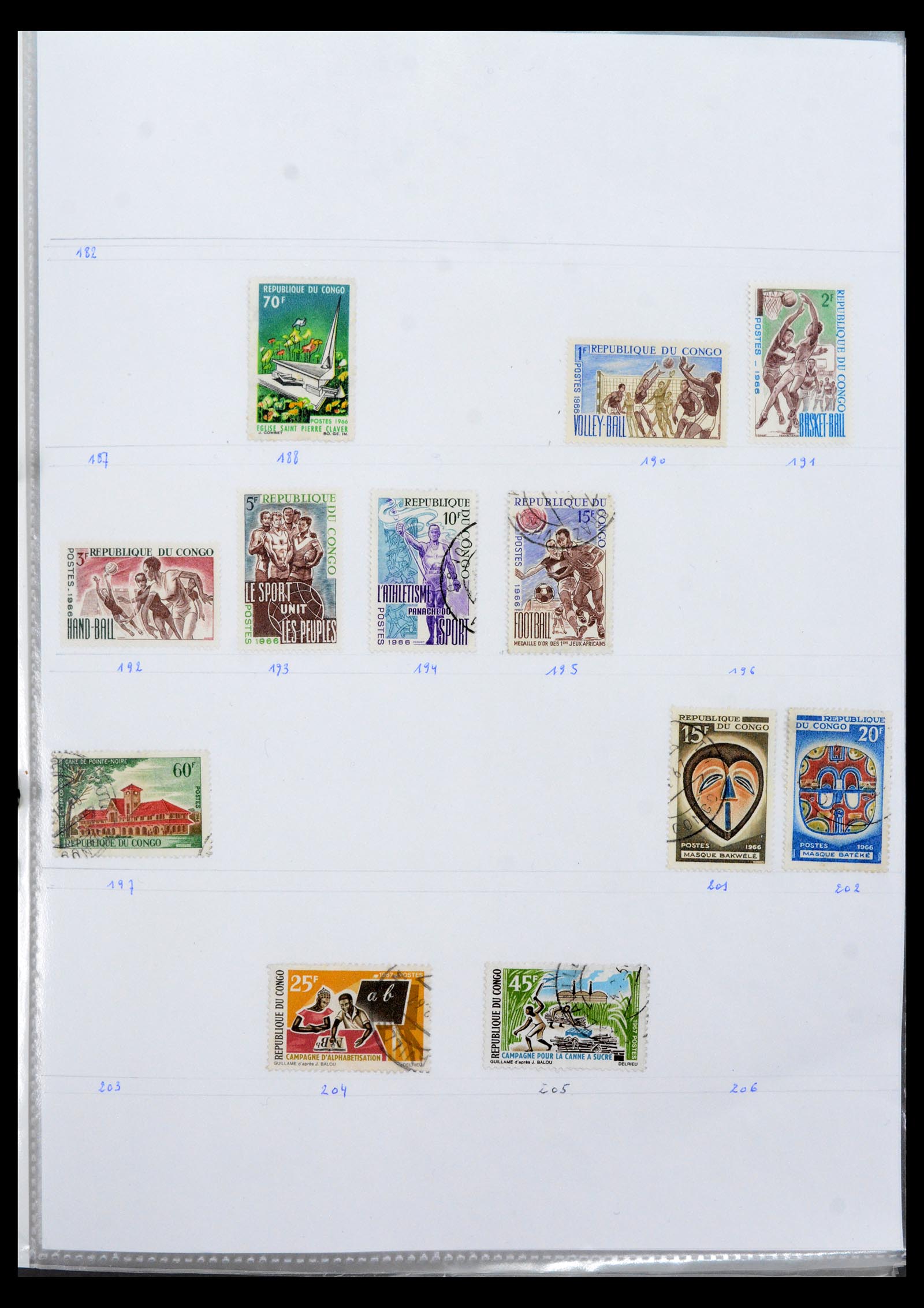 40423 0006 - Stamp collection 40423 French colonies 1880-1980.