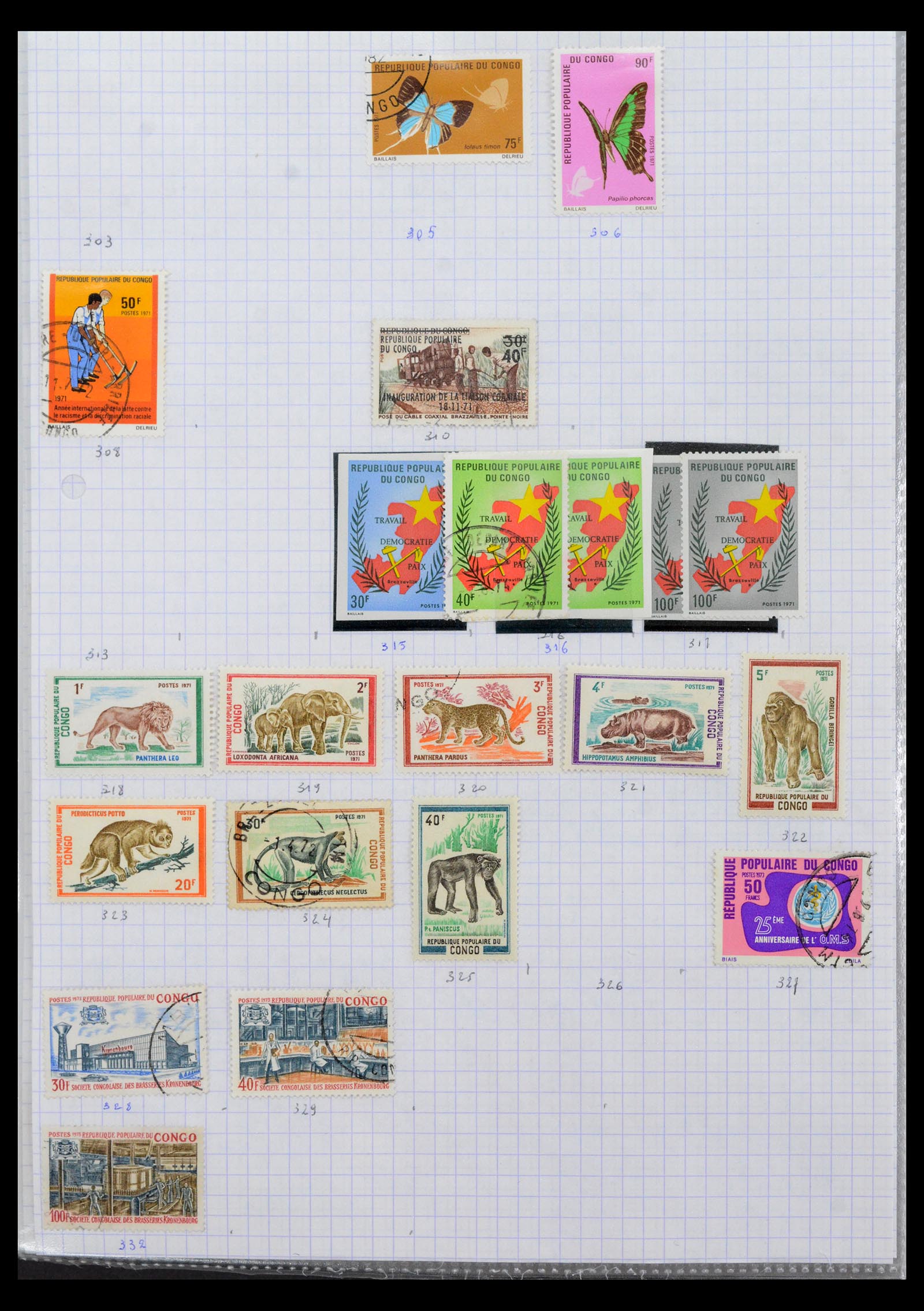 40423 0011 - Stamp collection 40423 French colonies 1880-1980.