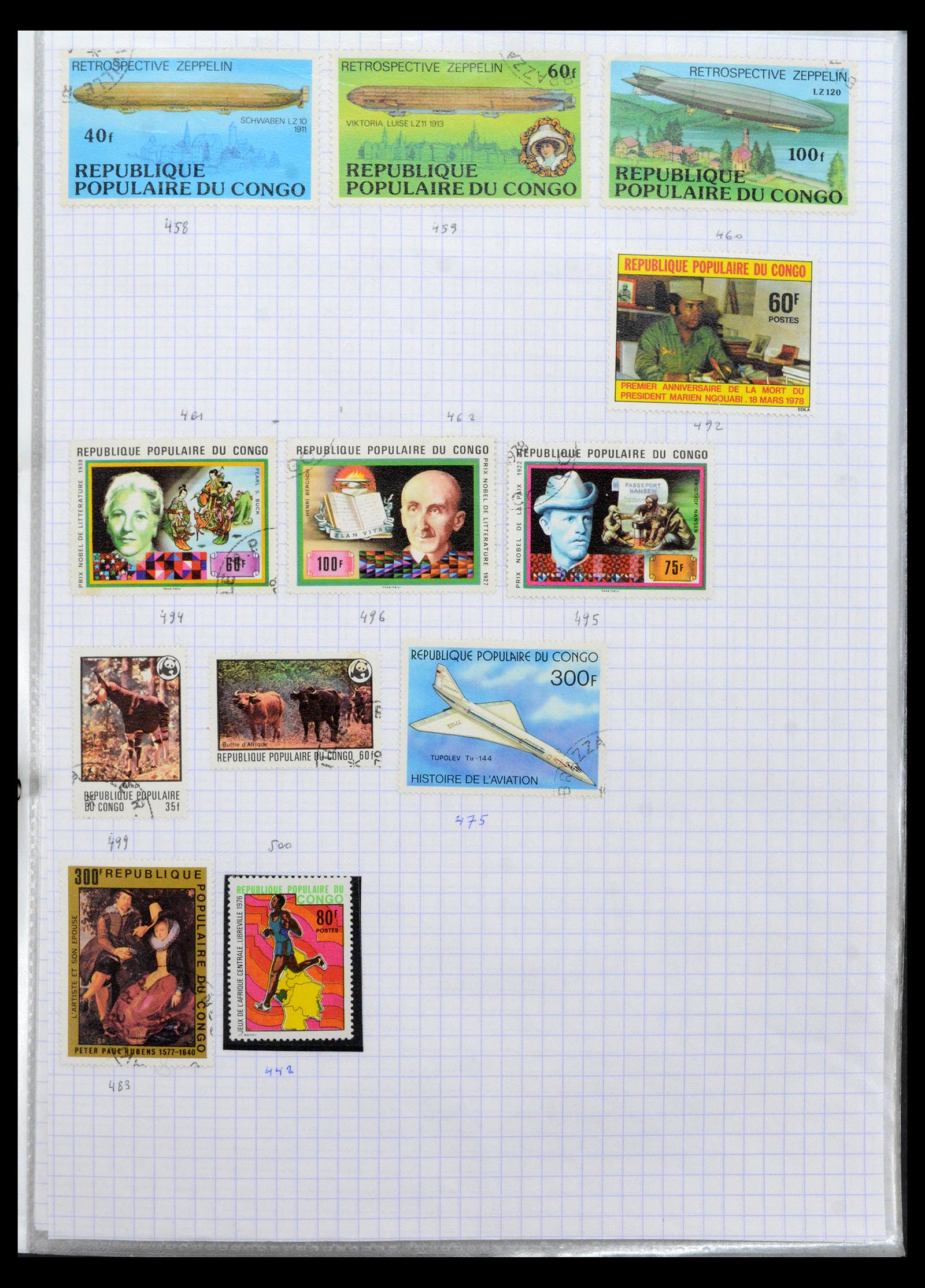 40423 0015 - Stamp collection 40423 French colonies 1880-1980.