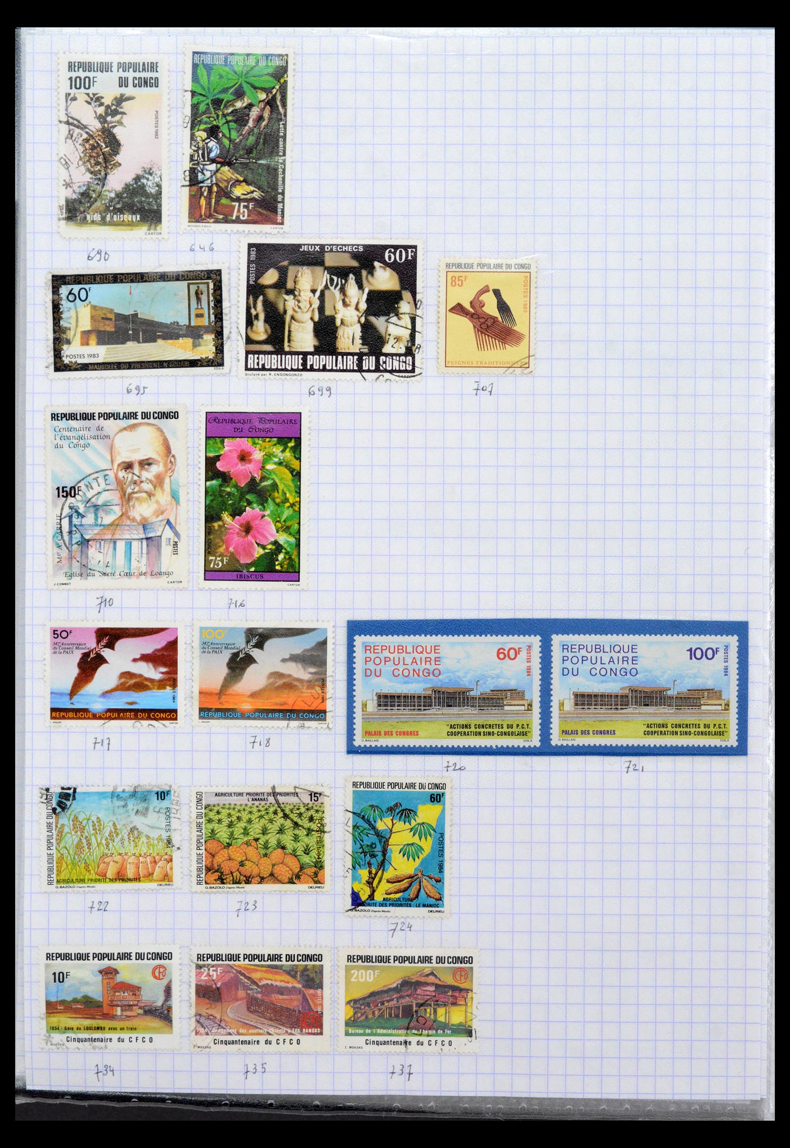 40423 0018 - Stamp collection 40423 French colonies 1880-1980.