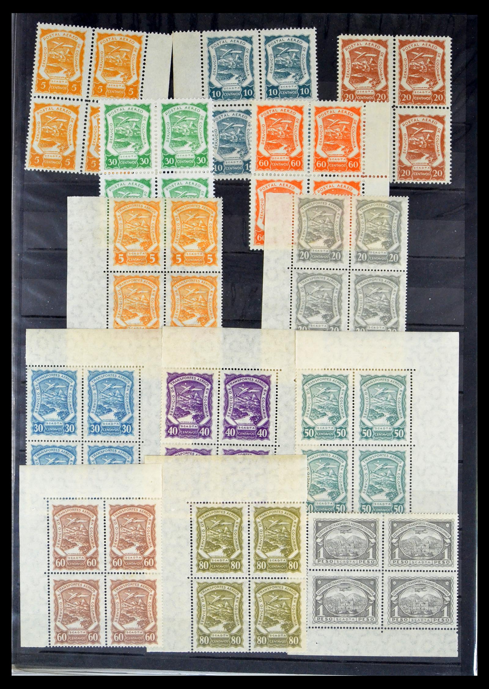 40446 0010 - Stamp collection 40446 Scadta 1920-1929.