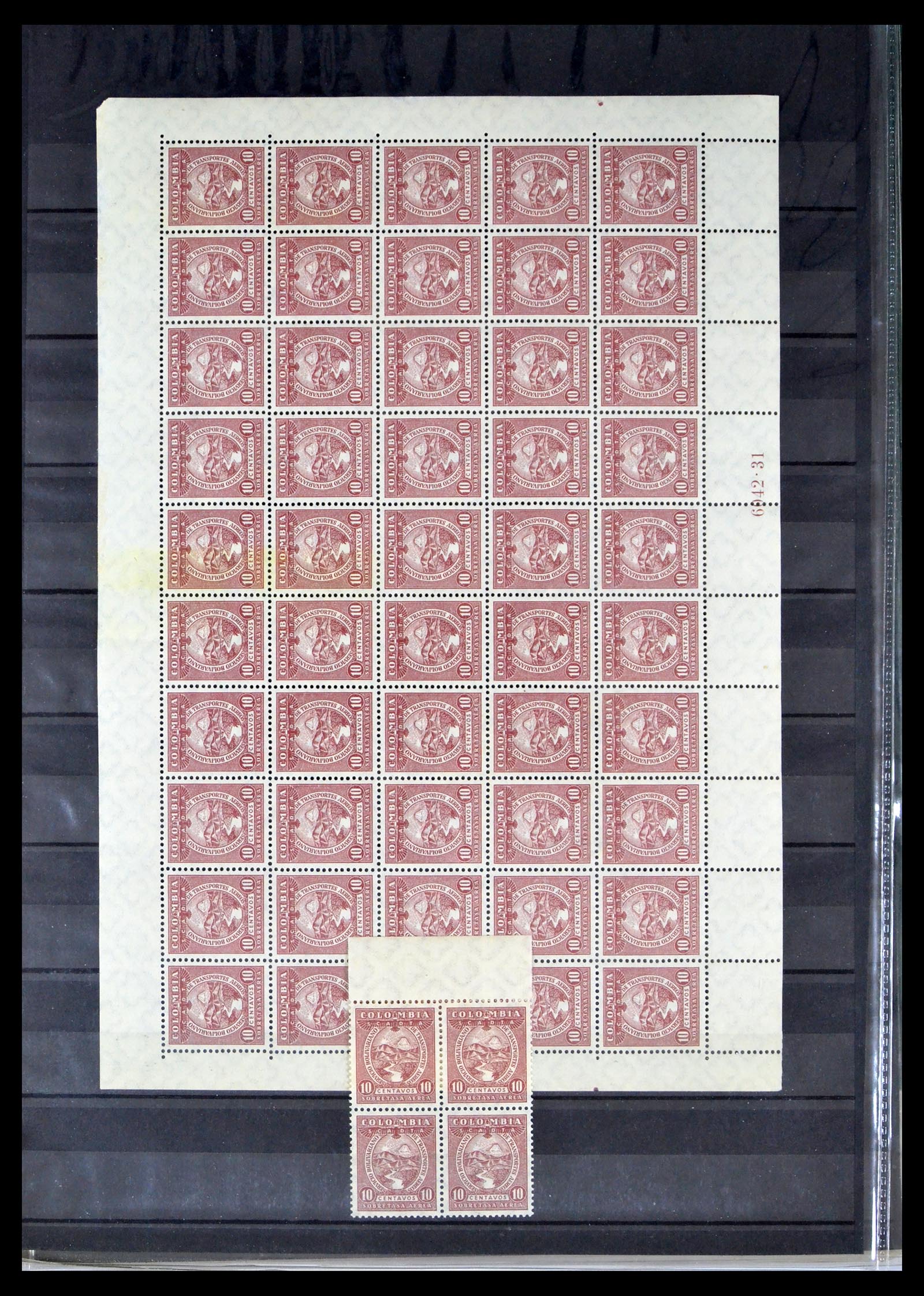 40446 0014 - Stamp collection 40446 Scadta 1920-1929.