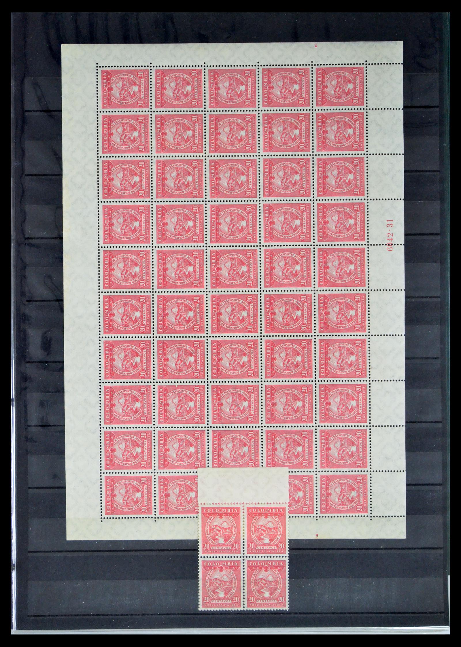 40446 0015 - Stamp collection 40446 Scadta 1920-1929.