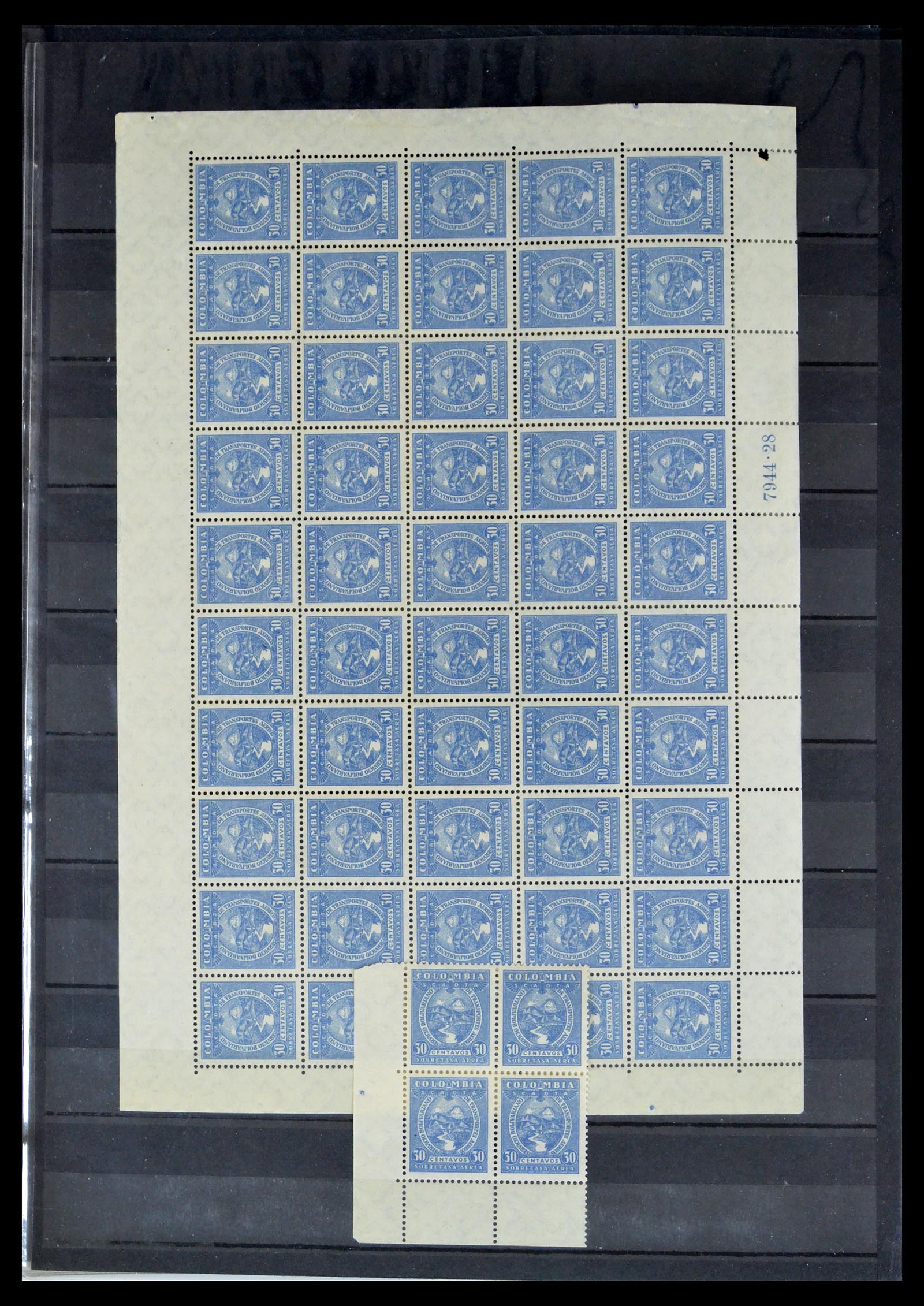 40446 0016 - Stamp collection 40446 Scadta 1920-1929.