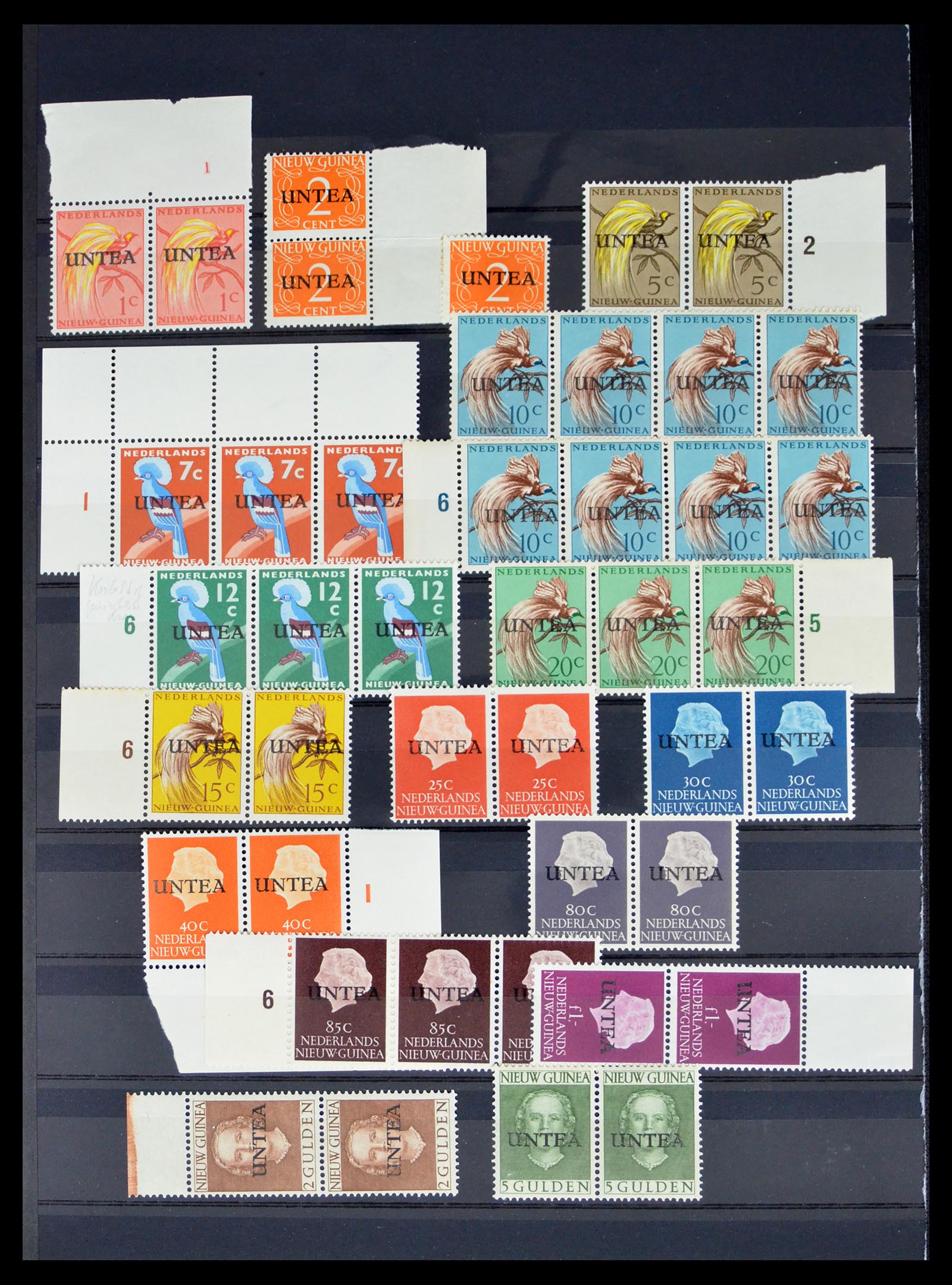 40452 0006 - Postzegel verzameling 40452 Nederlands Nieuw Guinea 1950-1962.