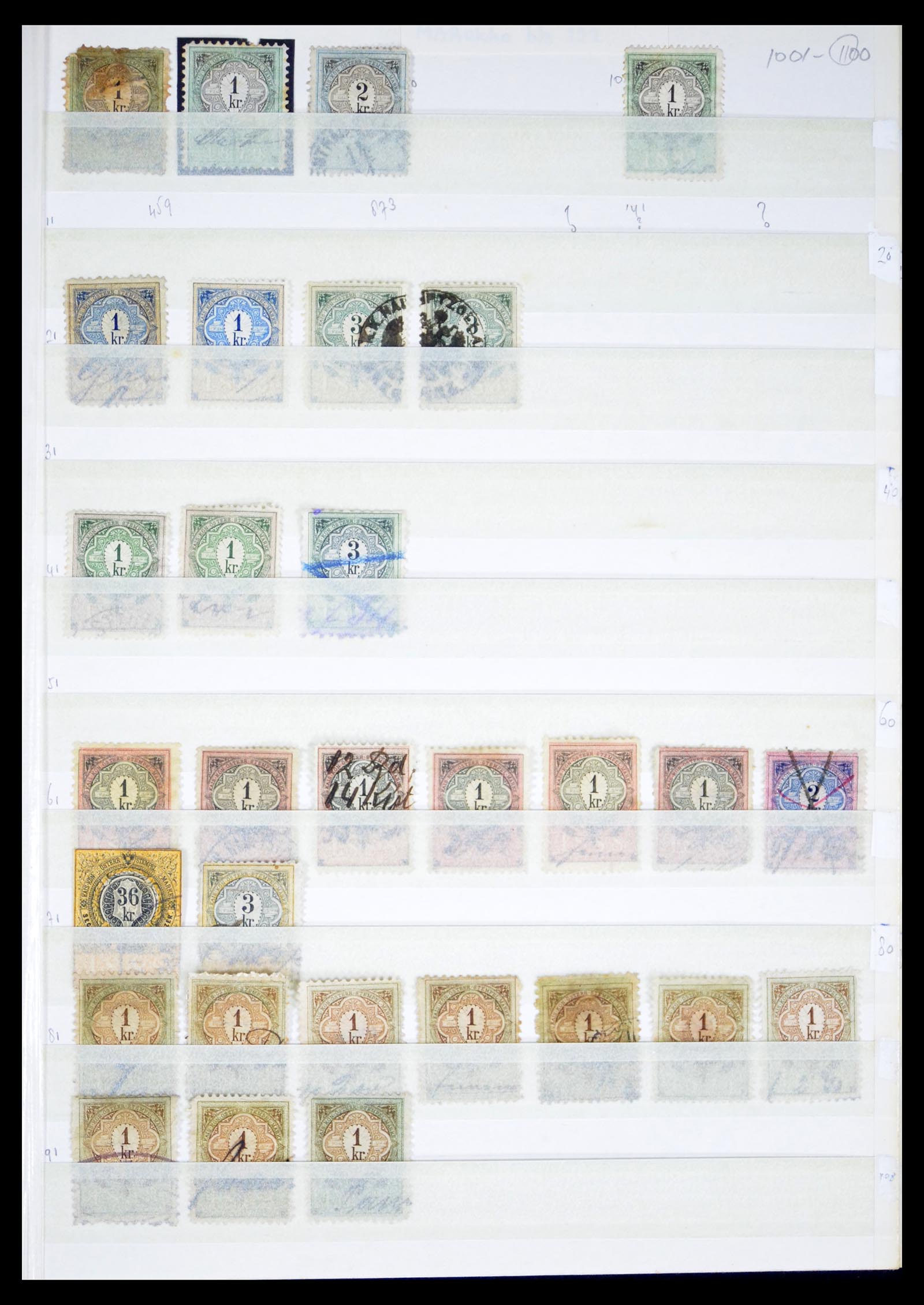 40466 0011 - Stamp collection 40466 Austria fiscal.