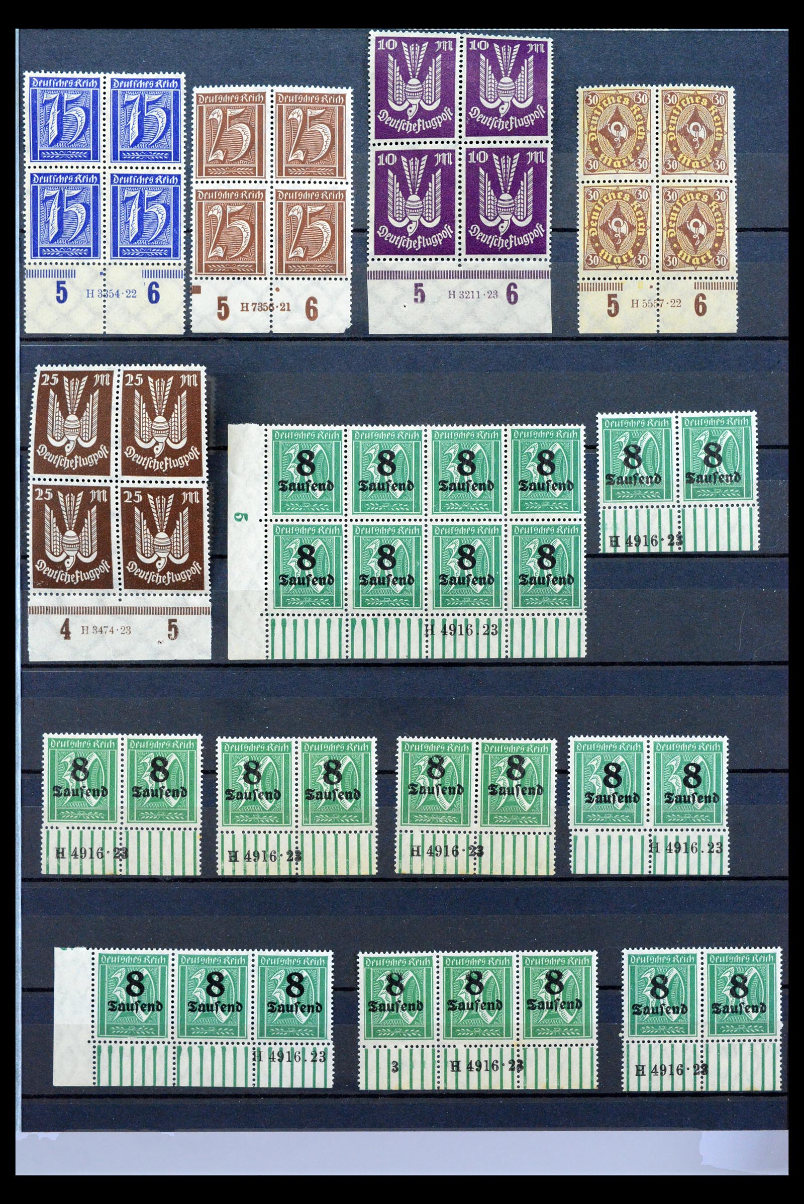 40467 0003 - Stamp collection 40467 German Reich Rijk Han numbers.