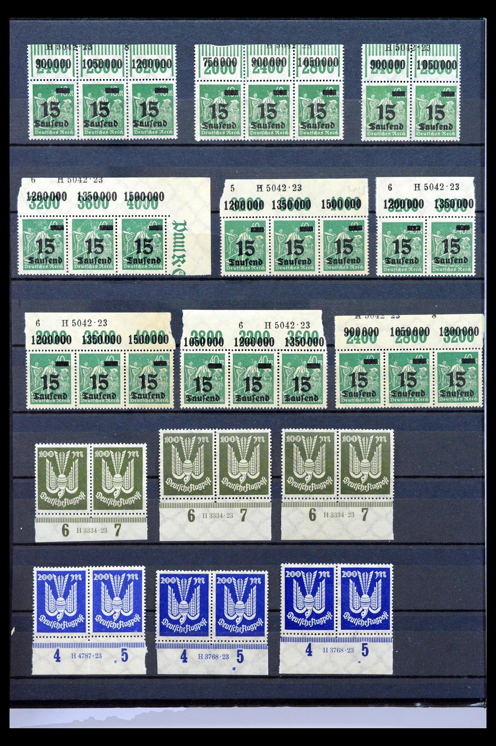 40467 0004 - Stamp collection 40467 German Reich Rijk Han numbers.