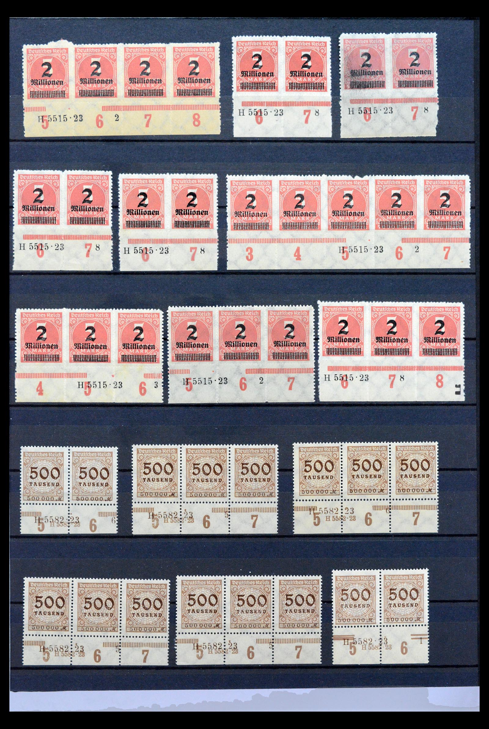 40467 0009 - Stamp collection 40467 German Reich Rijk Han numbers.