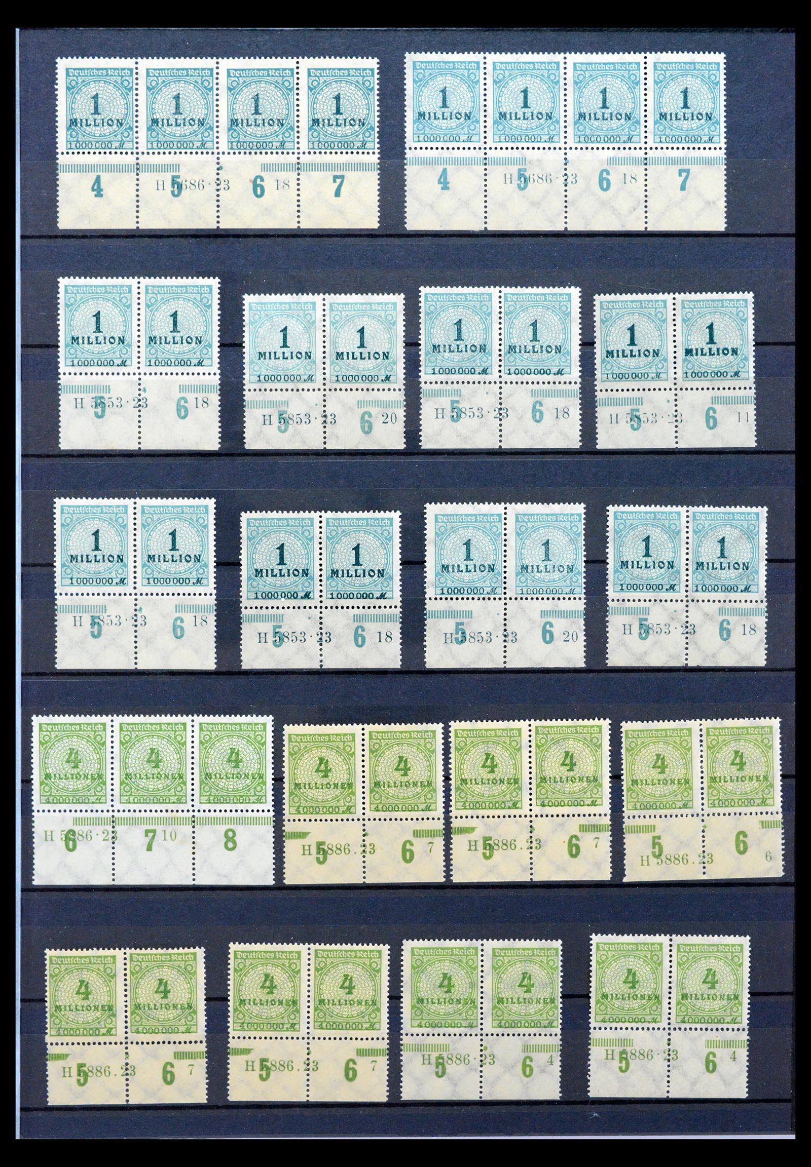 40467 0011 - Stamp collection 40467 German Reich Rijk Han numbers.