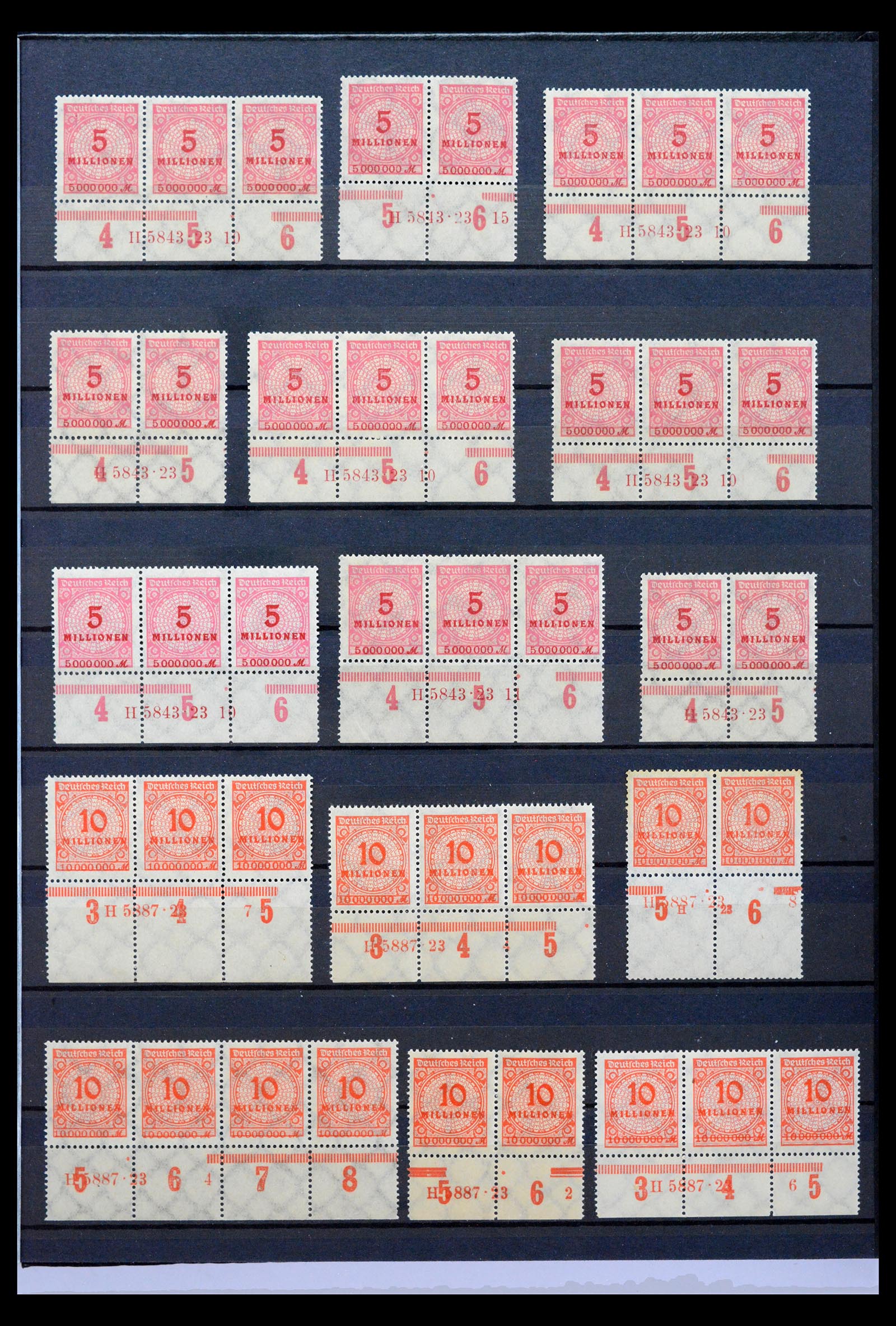 40467 0013 - Stamp collection 40467 German Reich Rijk Han numbers.