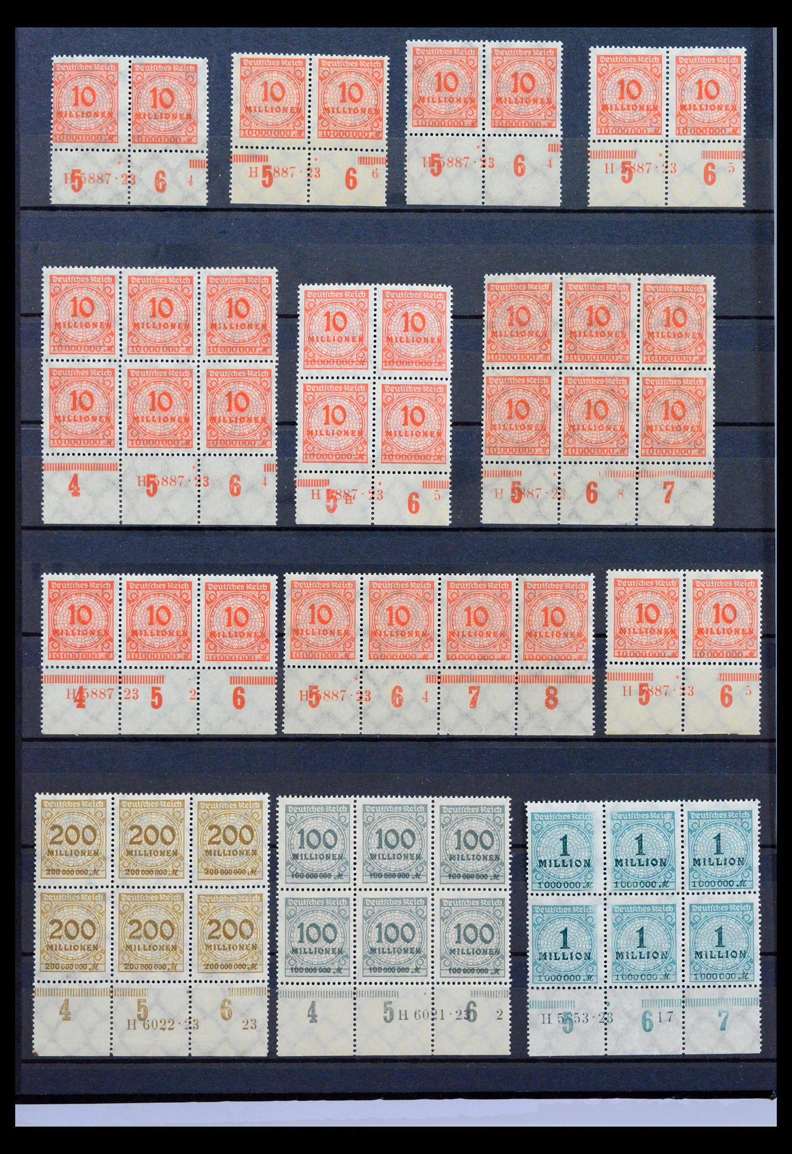 40467 0014 - Stamp collection 40467 German Reich Rijk Han numbers.